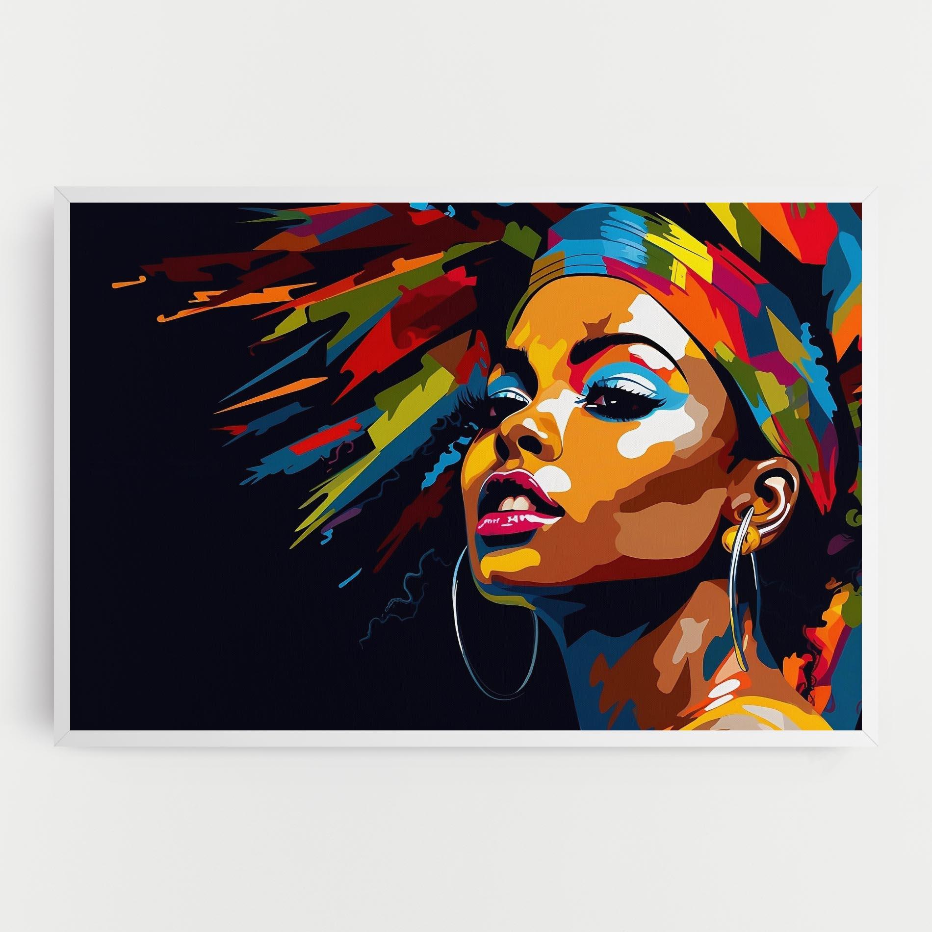 Tablou Canvas African Woman Portrait mockup 0