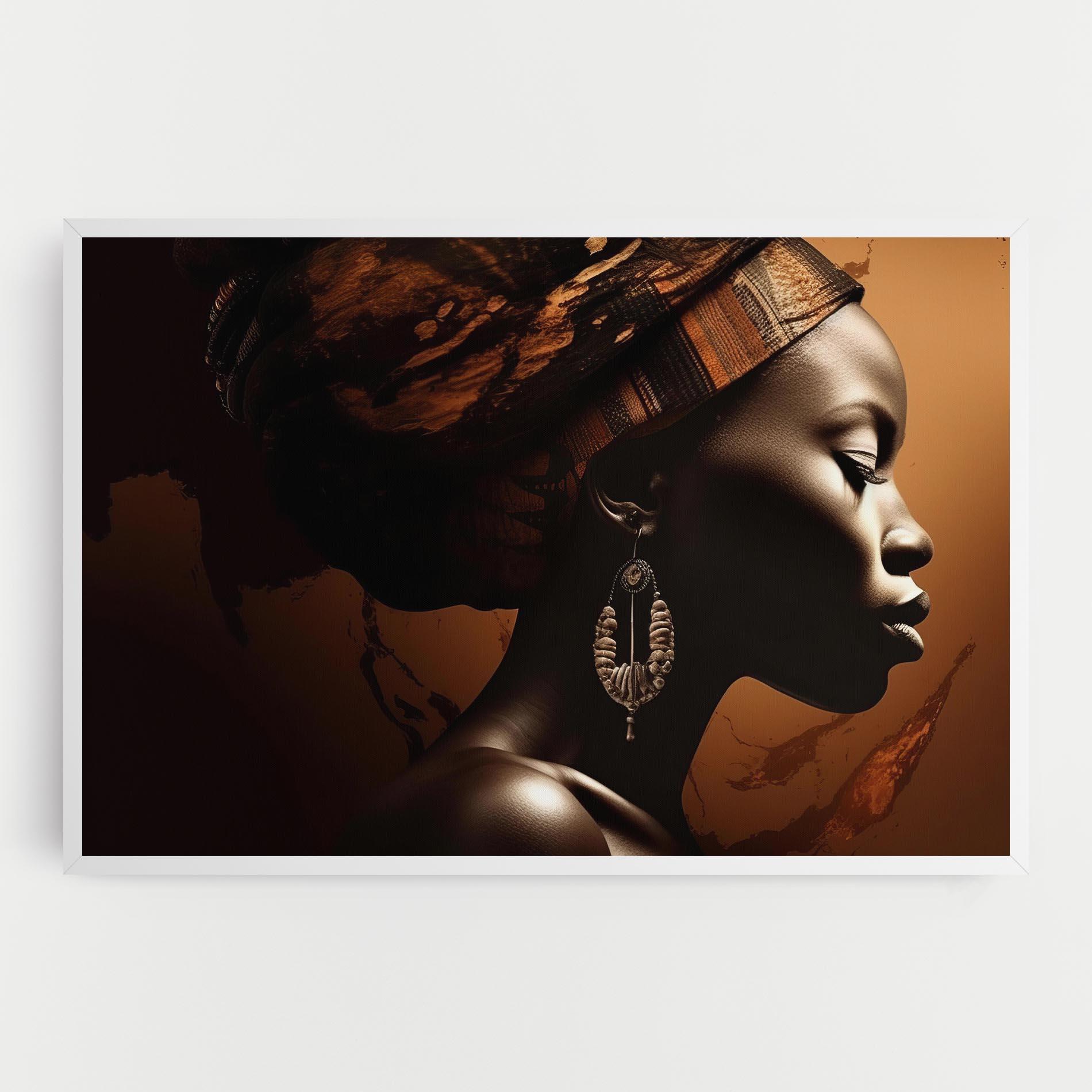 Tablou Canvas Interesting African Earrings mockup 0