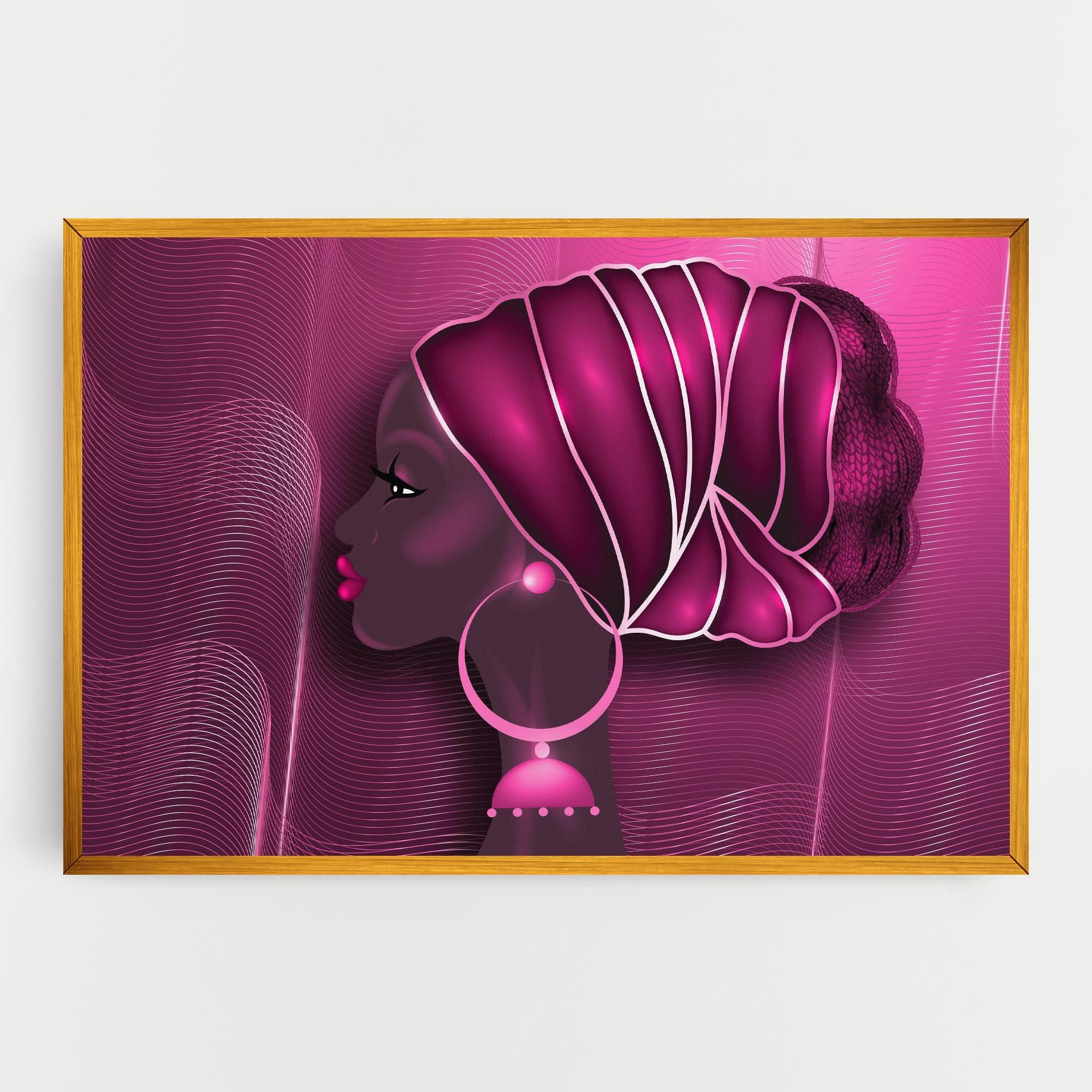 African Pink Woman mockup 0