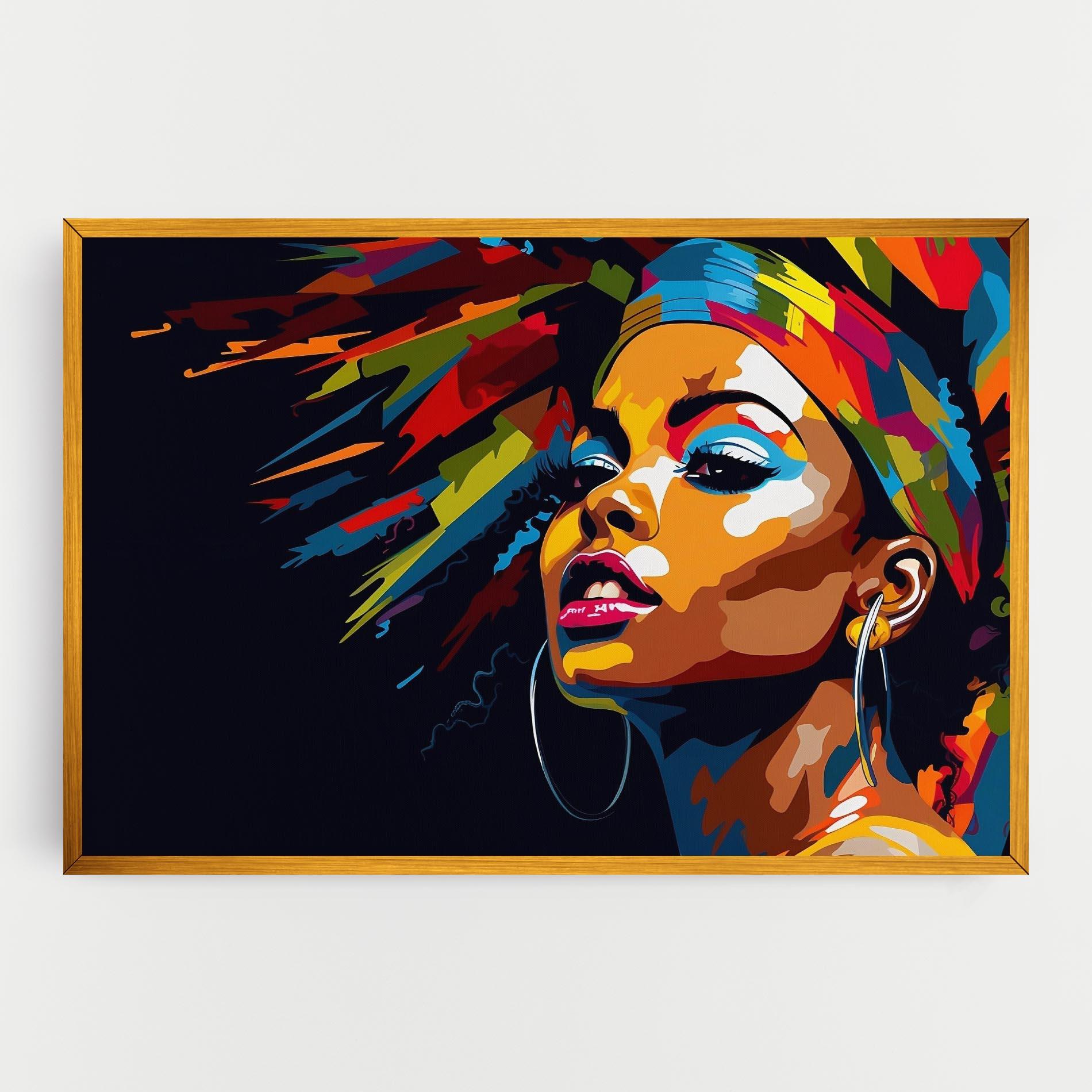 Tablou Canvas African Woman Portrait mockup 0