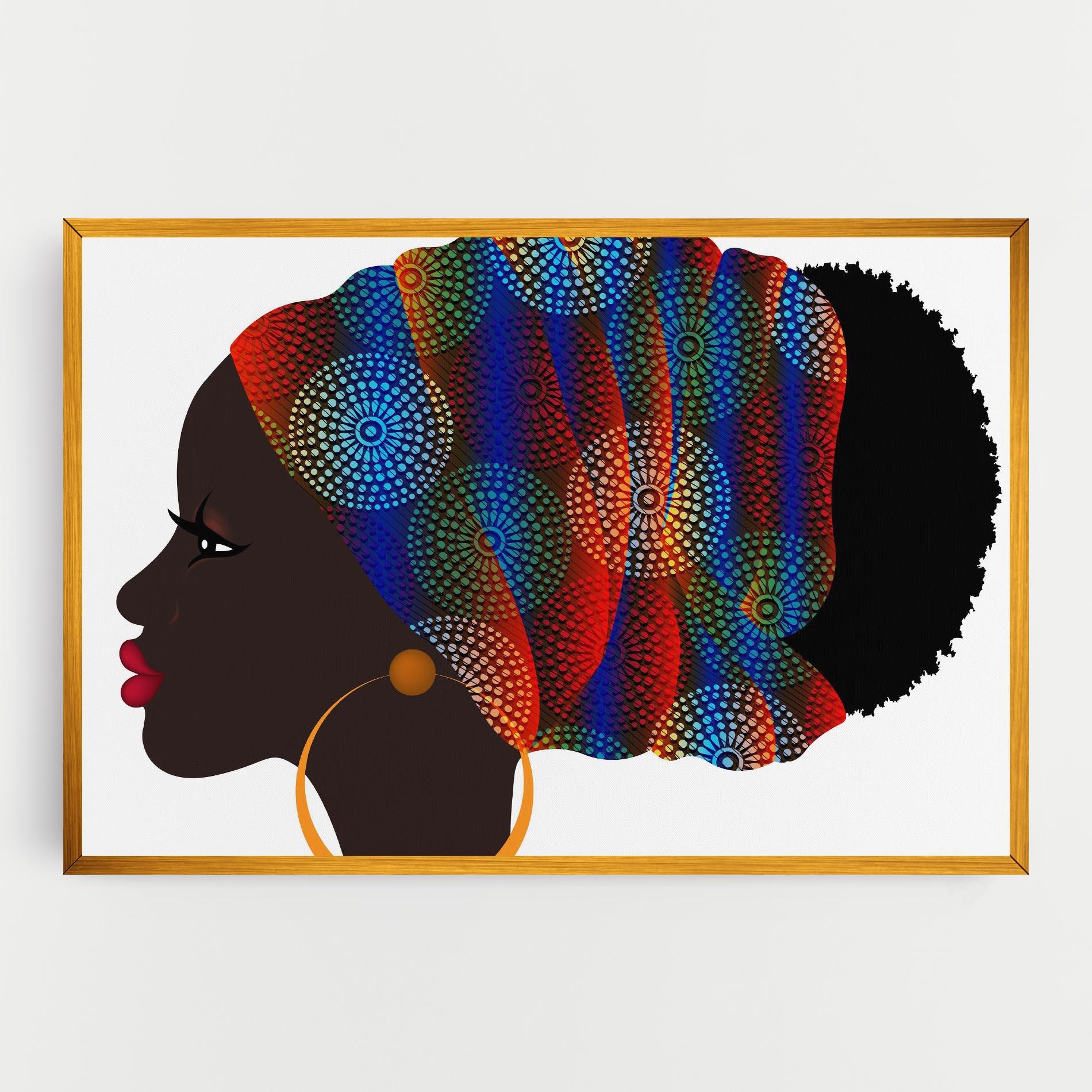 Tablou Canvas Afro Hairstyle mockup 0