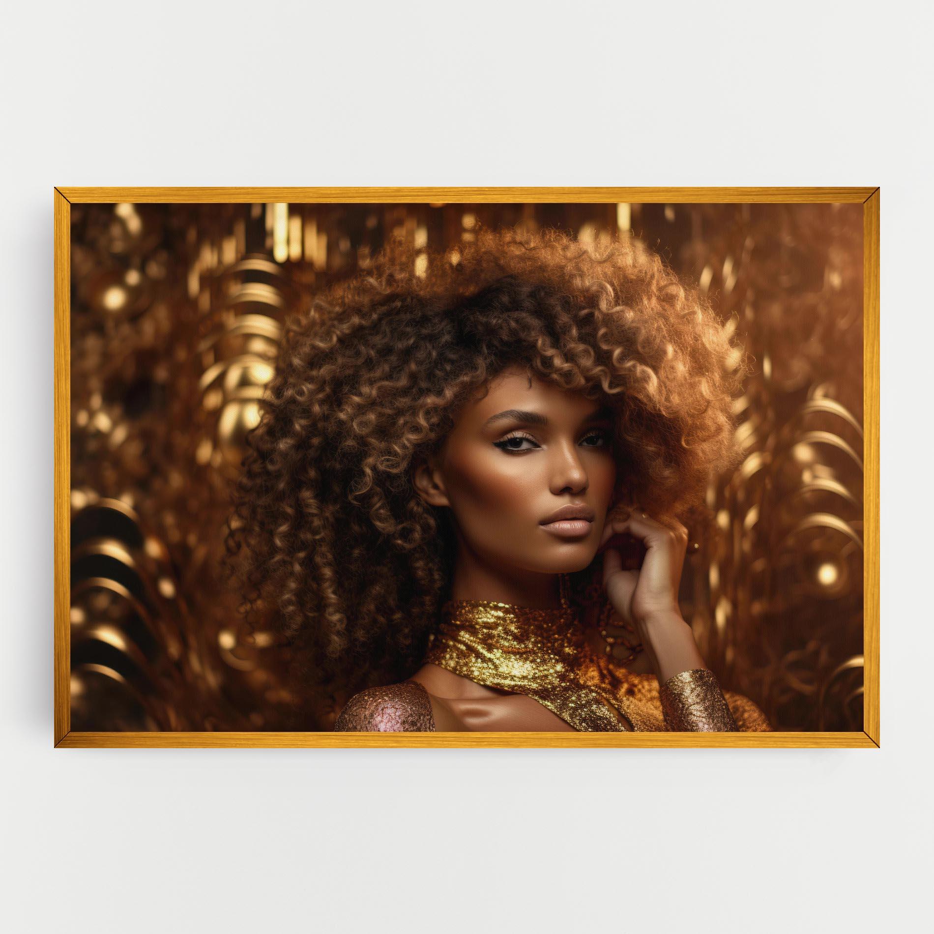 Tablou Canvas Radiant Bronze Goddess mockup 0
