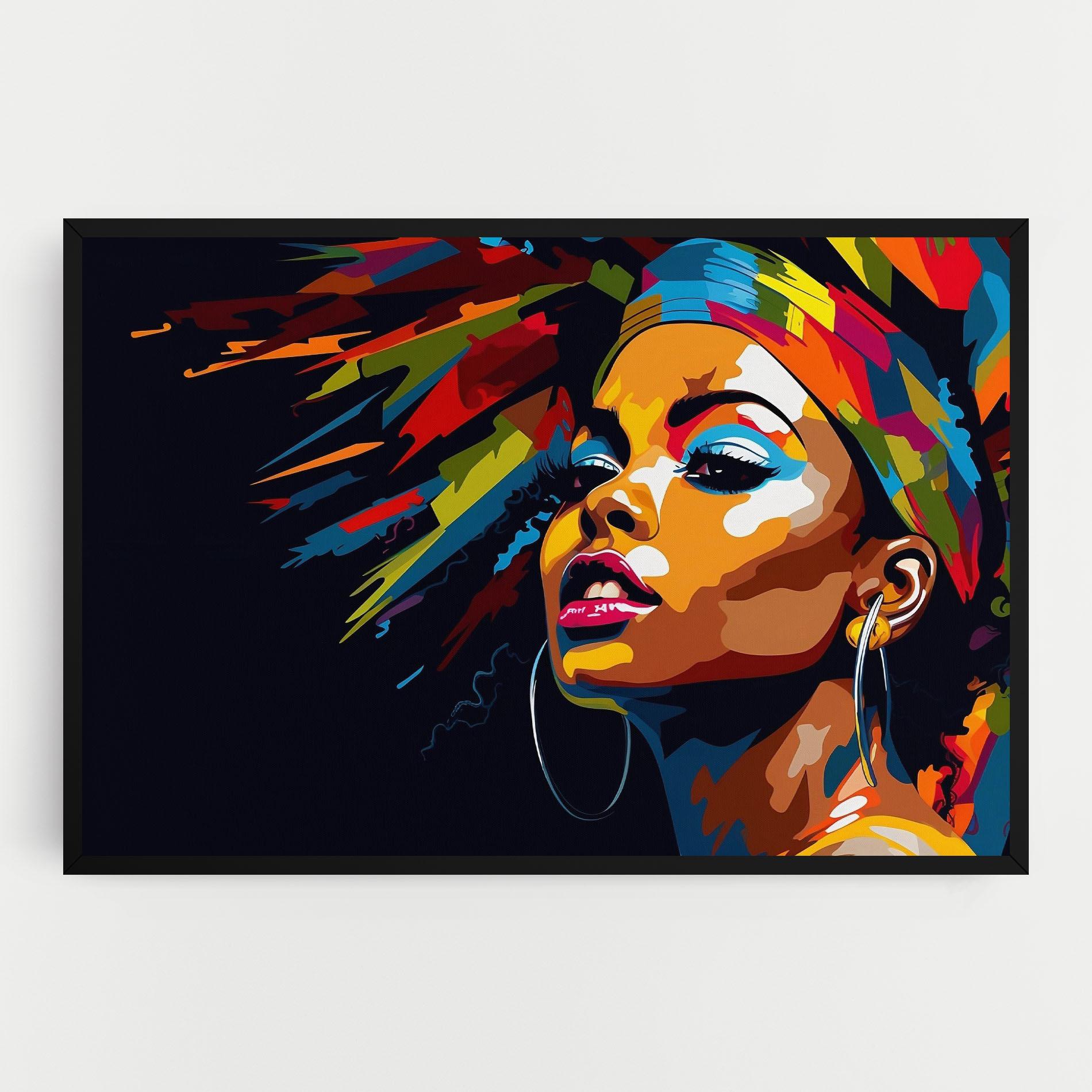 Tablou Canvas African Woman Portrait mockup 0