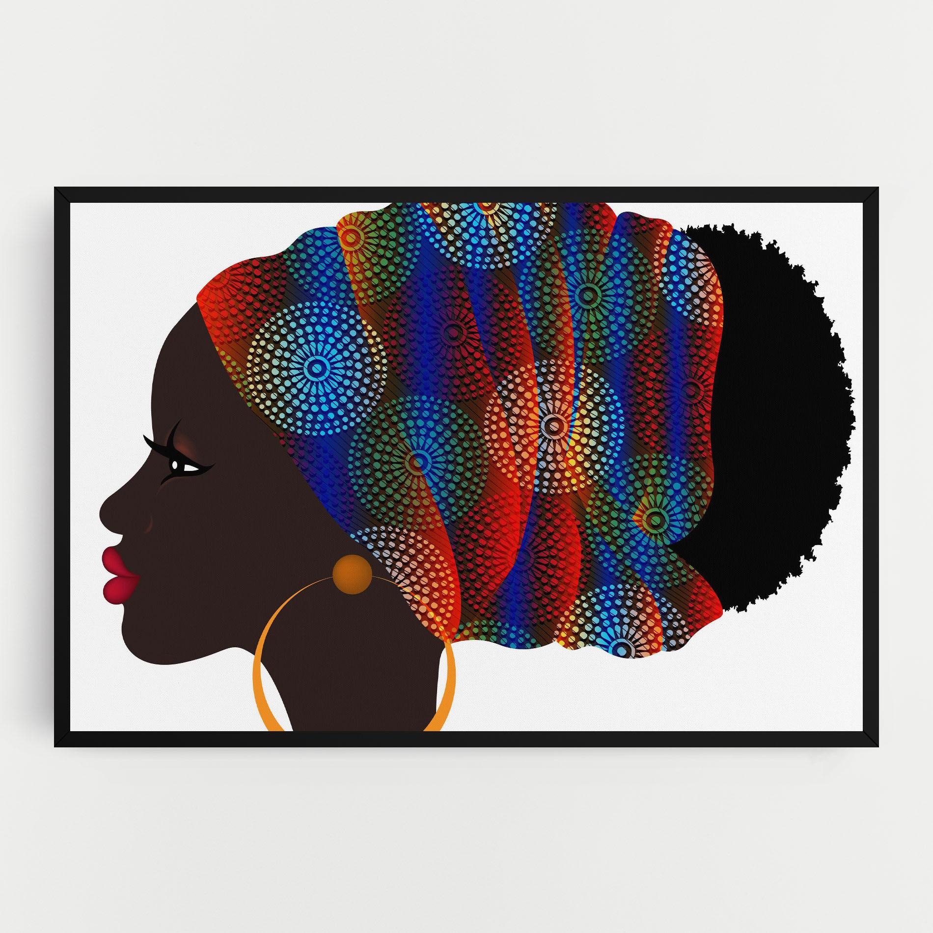 Tablou Canvas Afro Hairstyle mockup 0