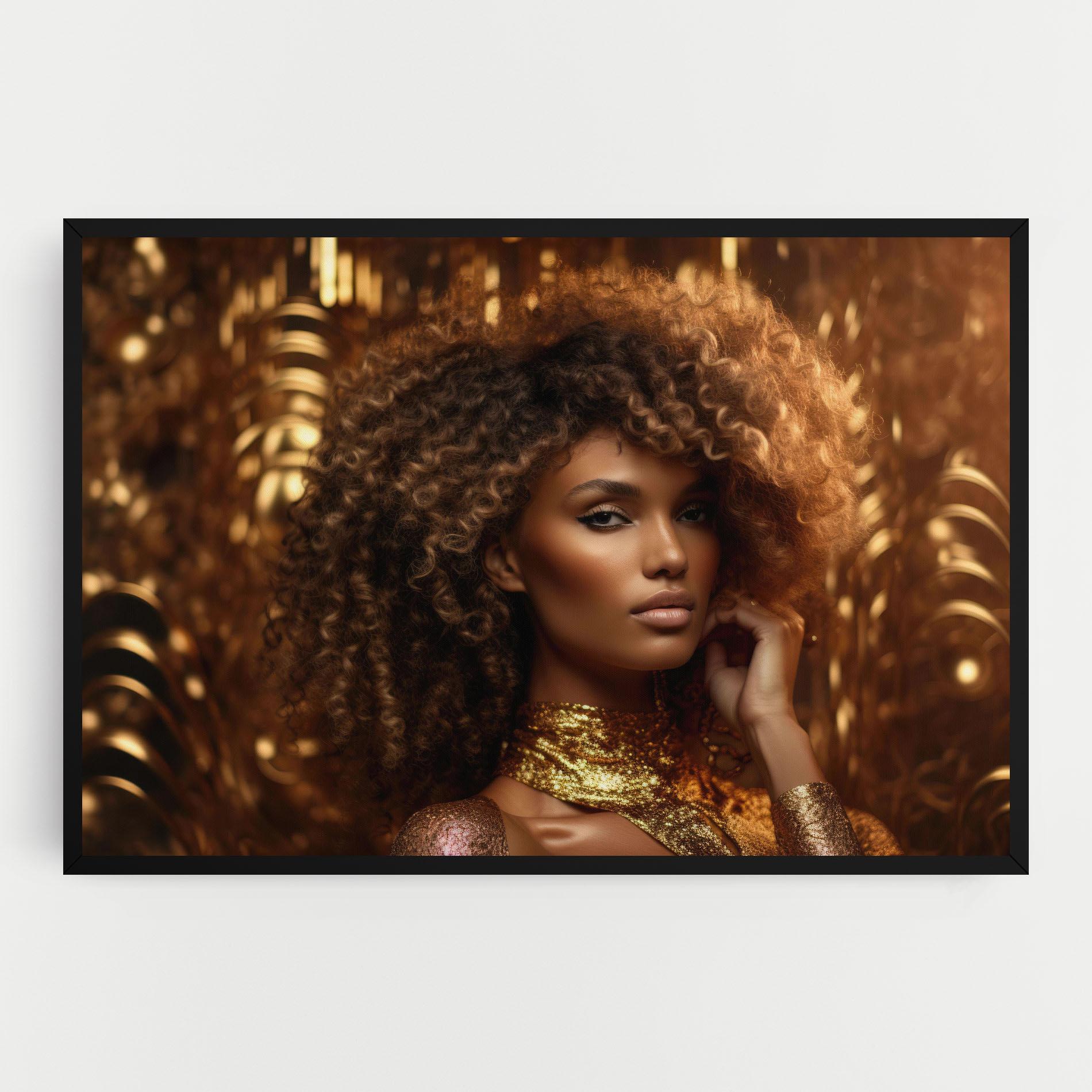 Tablou Canvas Radiant Bronze Goddess mockup 0