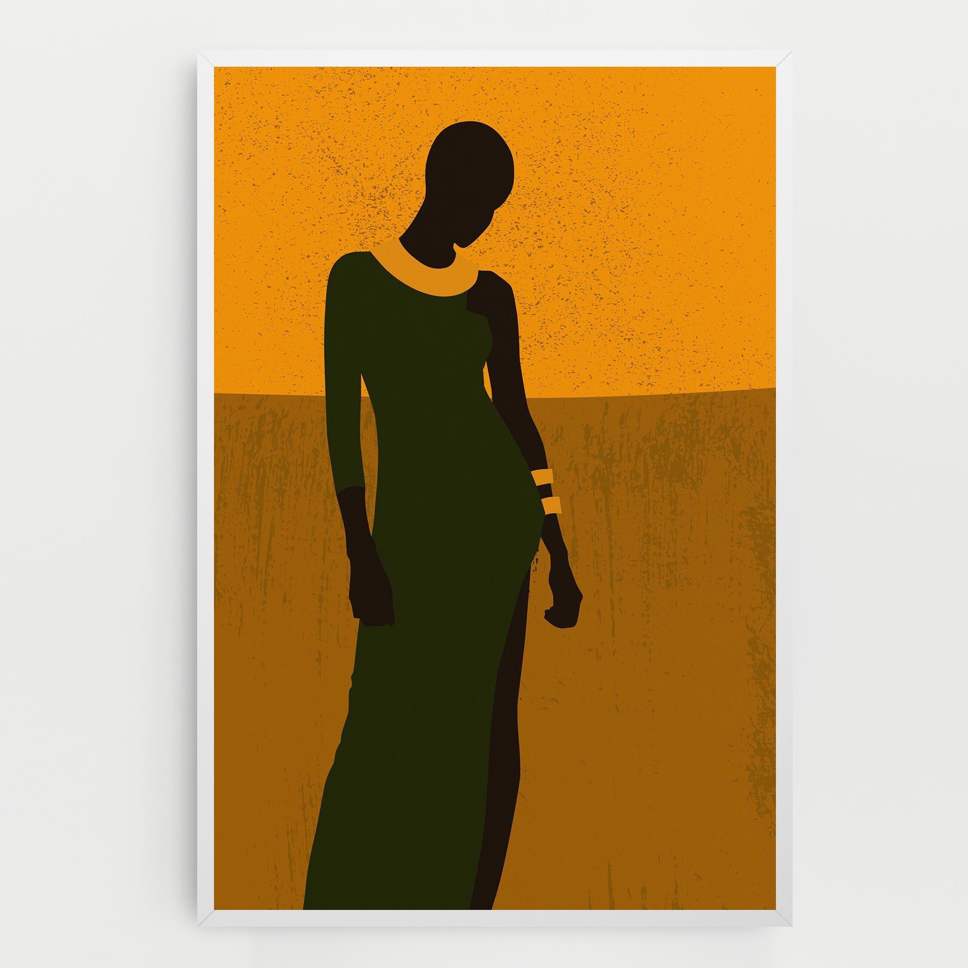 Tablou Canvas African Dress mockup 0