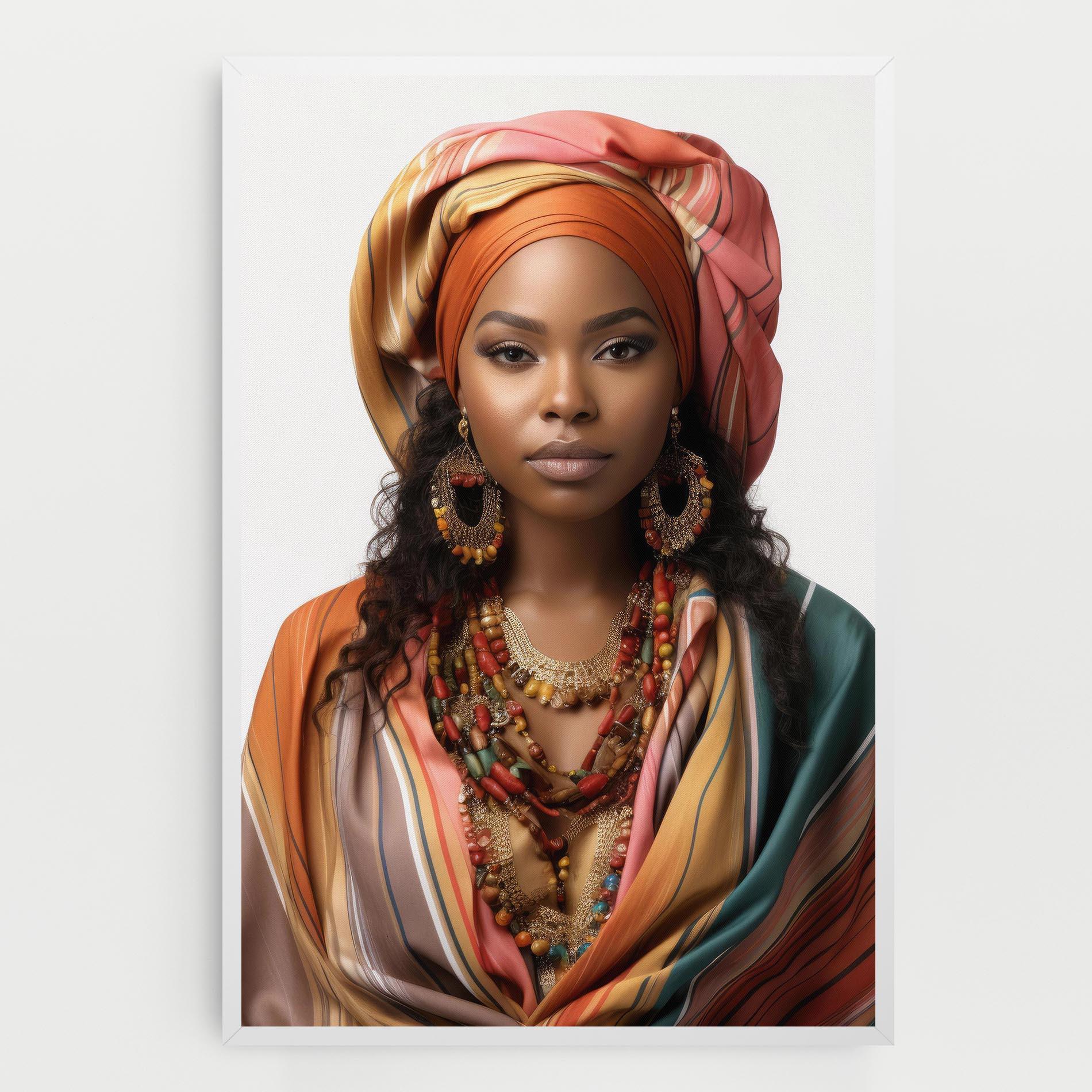 Tablou Canvas East African Woman mockup 0