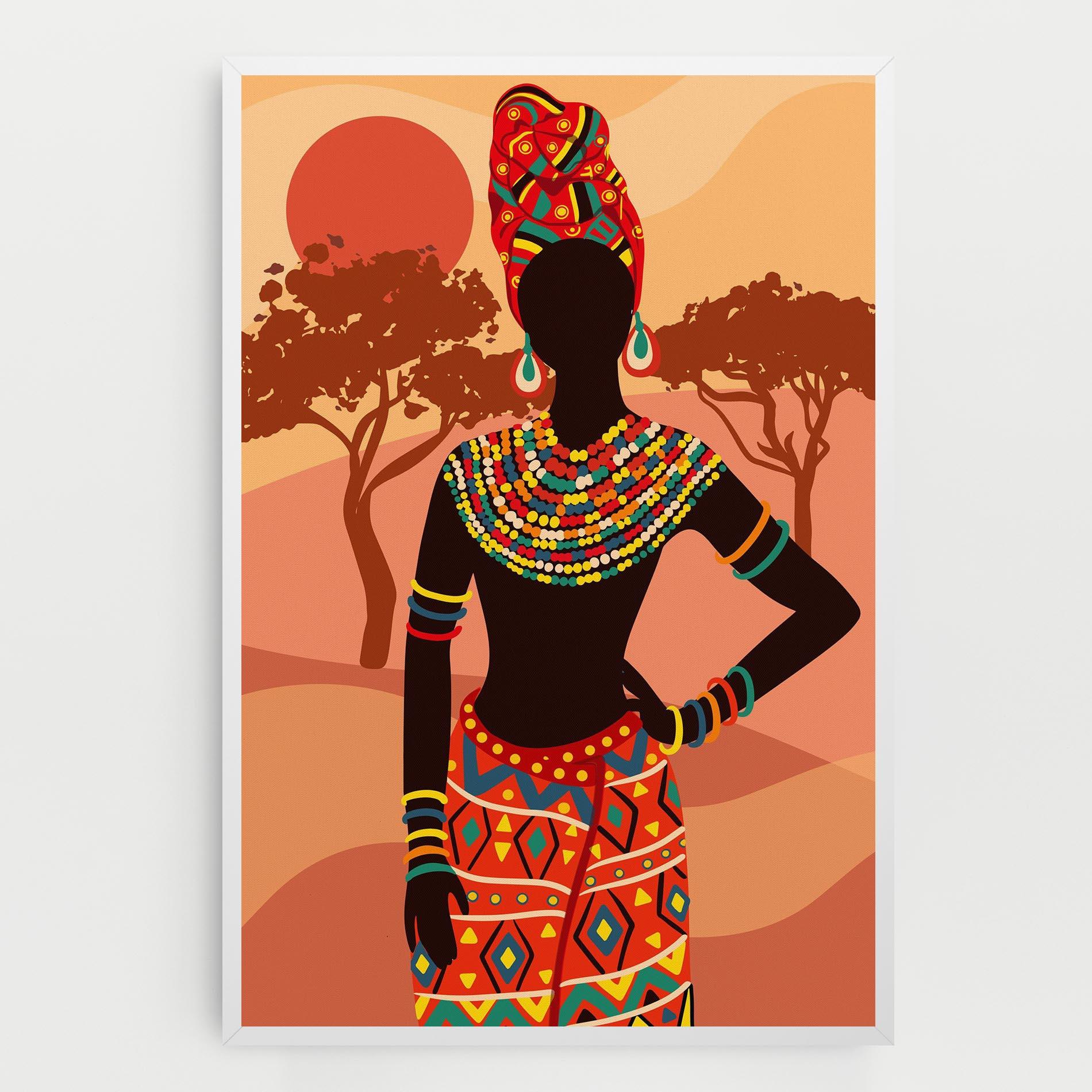 Tablou Canvas Ethnic African Color mockup 0