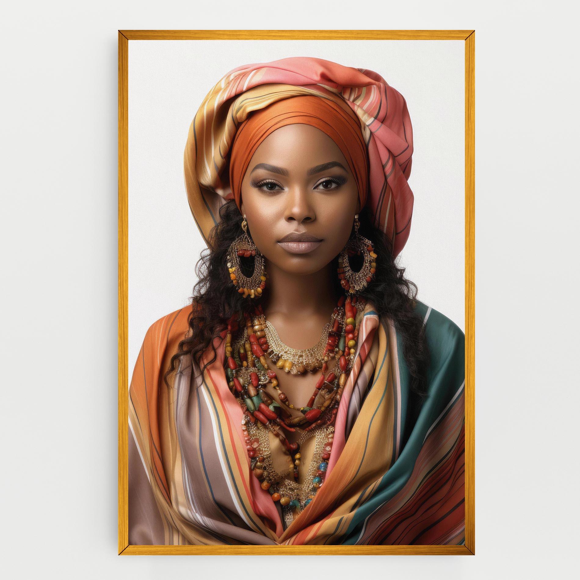 Tablou Canvas East African Woman mockup 0