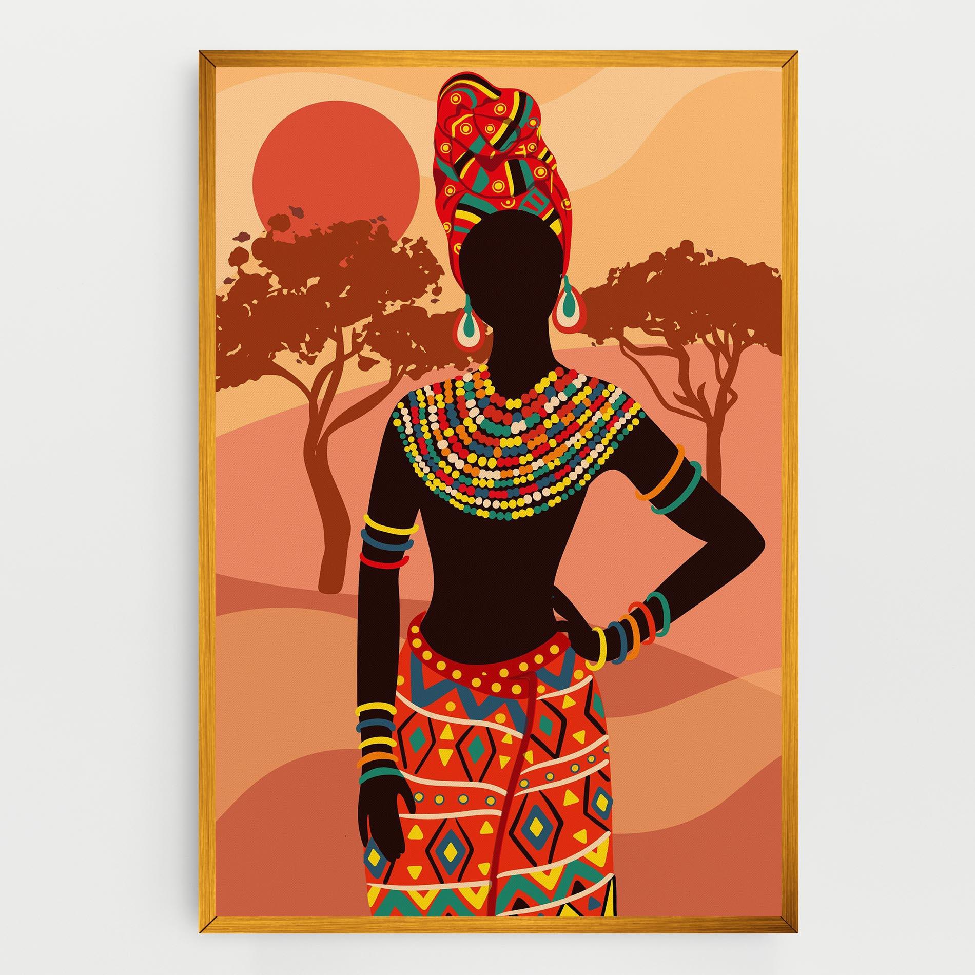 Tablou Canvas Ethnic African Color mockup 0