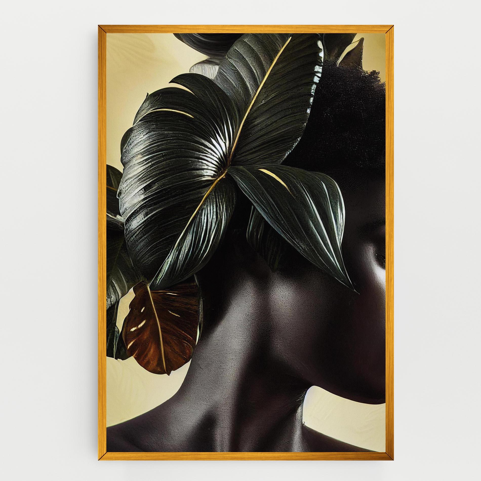 Tablou Canvas Leaf Woman mockup 0