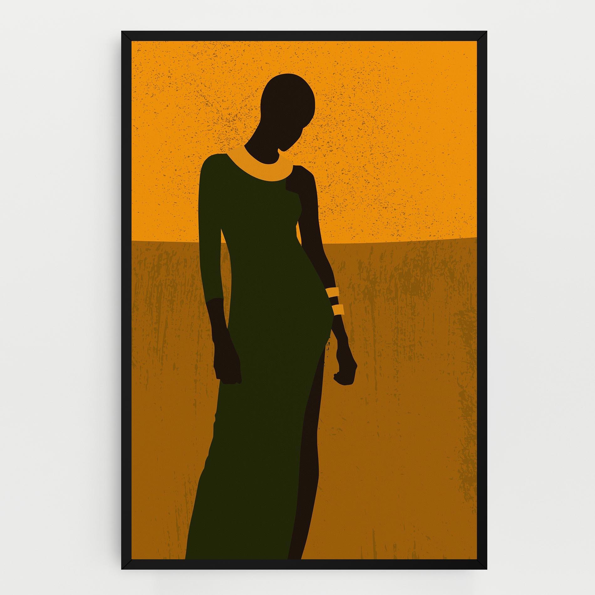 Tablou Canvas African Dress mockup 0