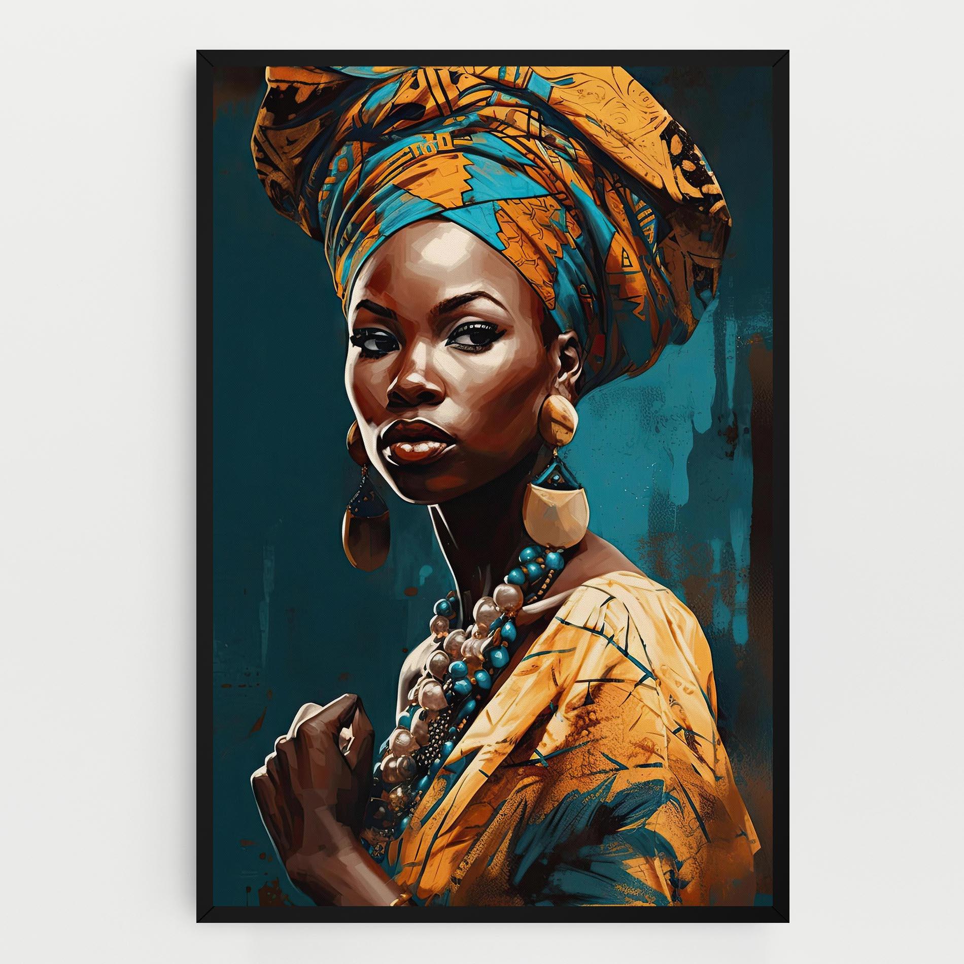 Tablou Canvas Azure Chic Woman mockup 0