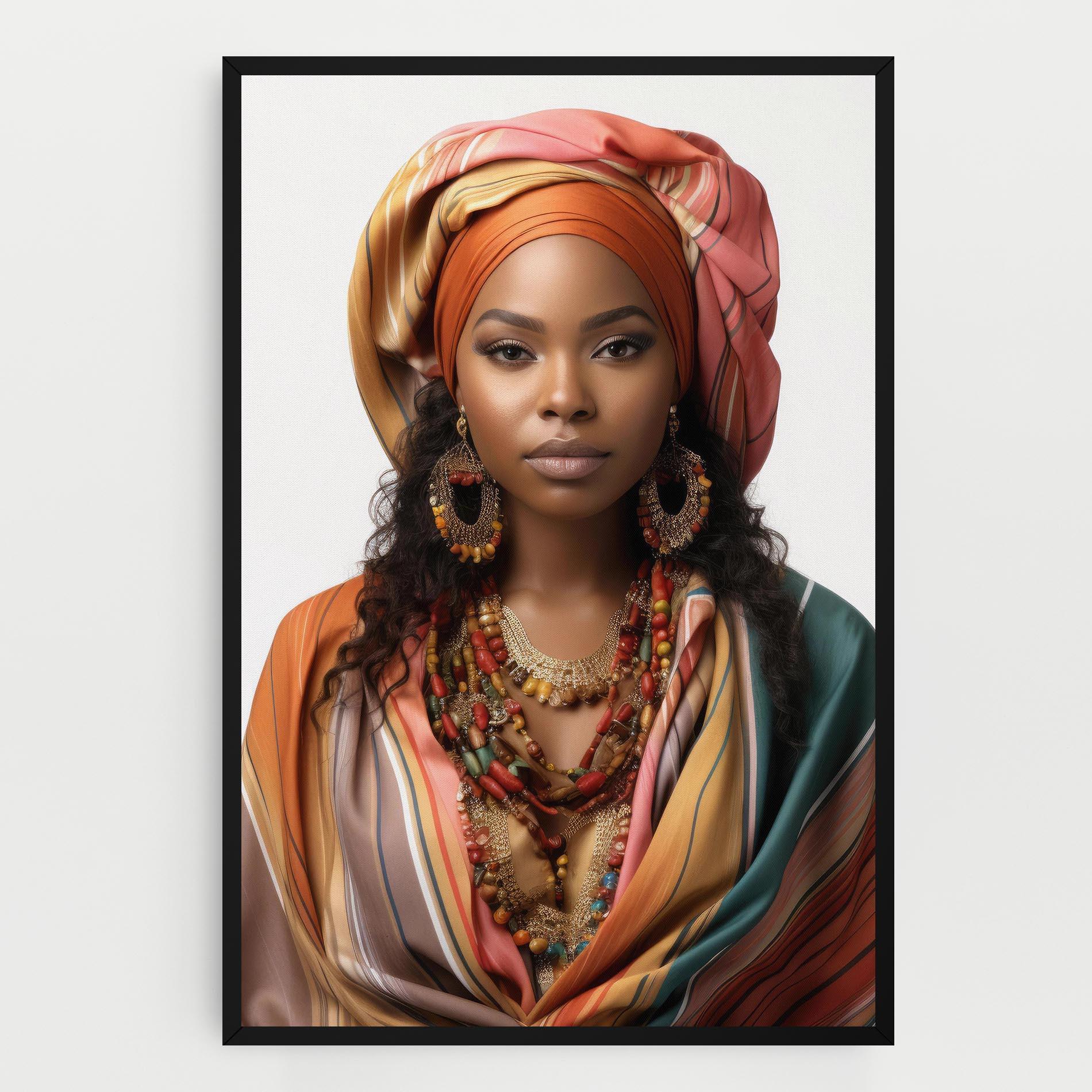 Tablou Canvas East African Woman mockup 0