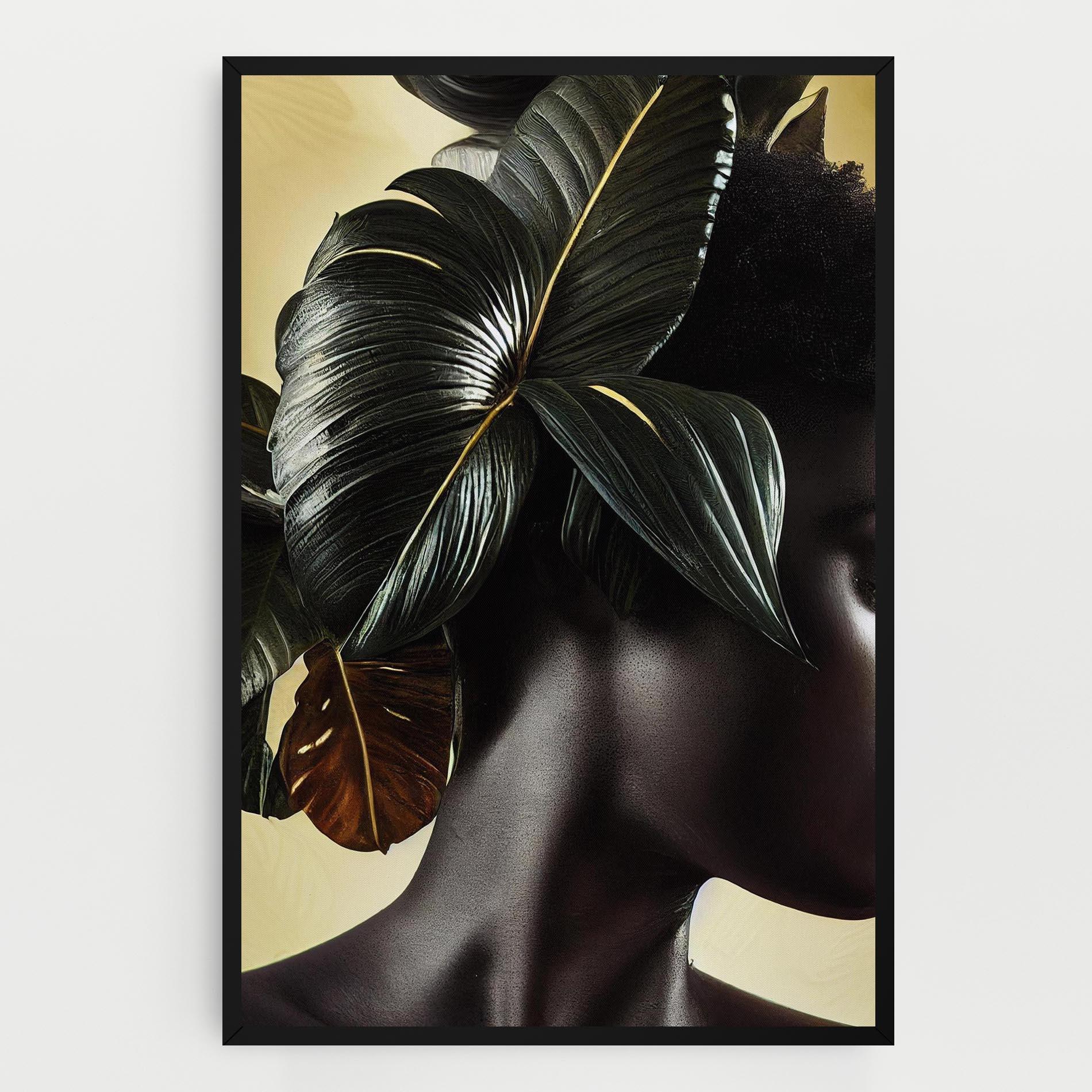 Tablou Canvas Leaf Woman mockup 0