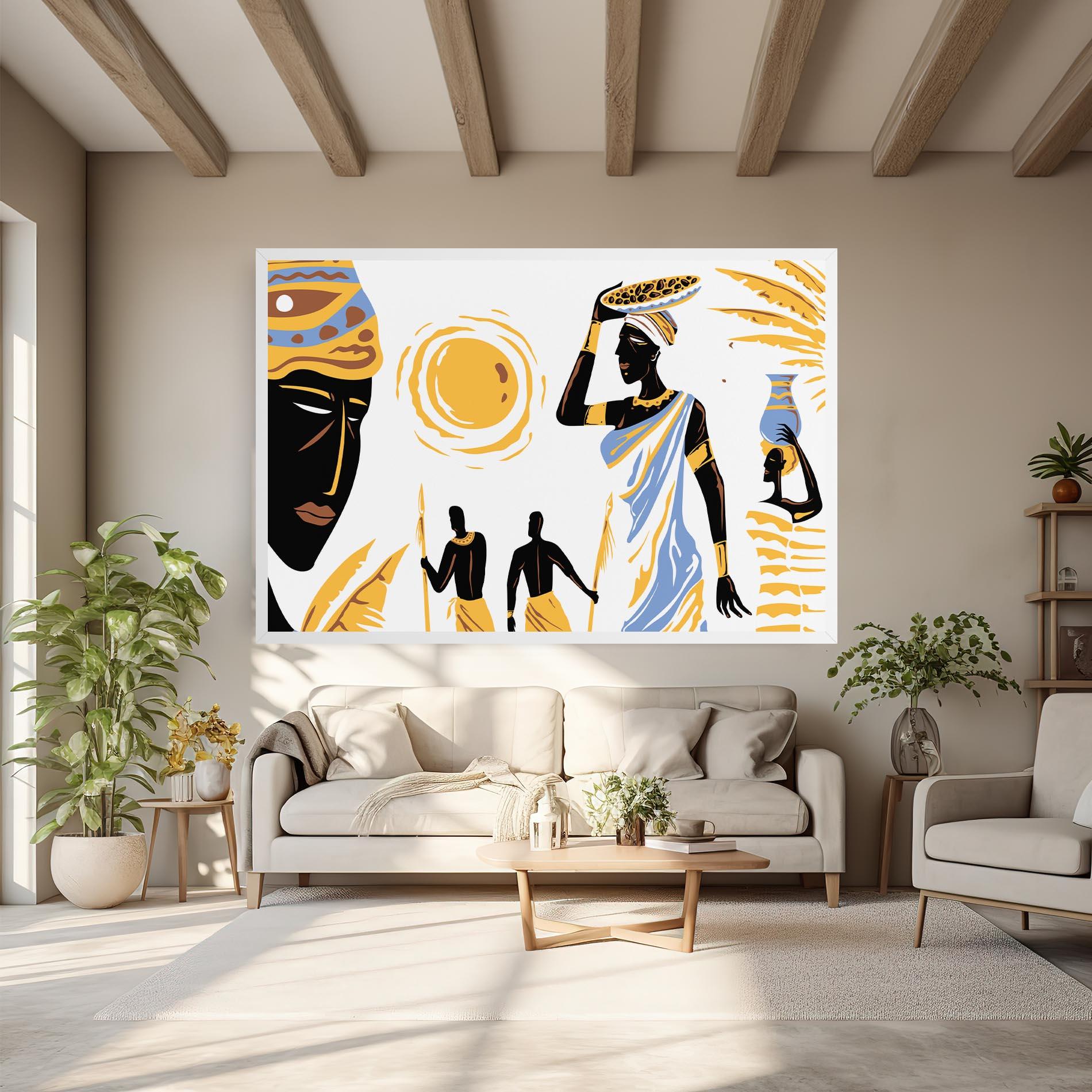 Tablou Canvas African Drawing mockup 6