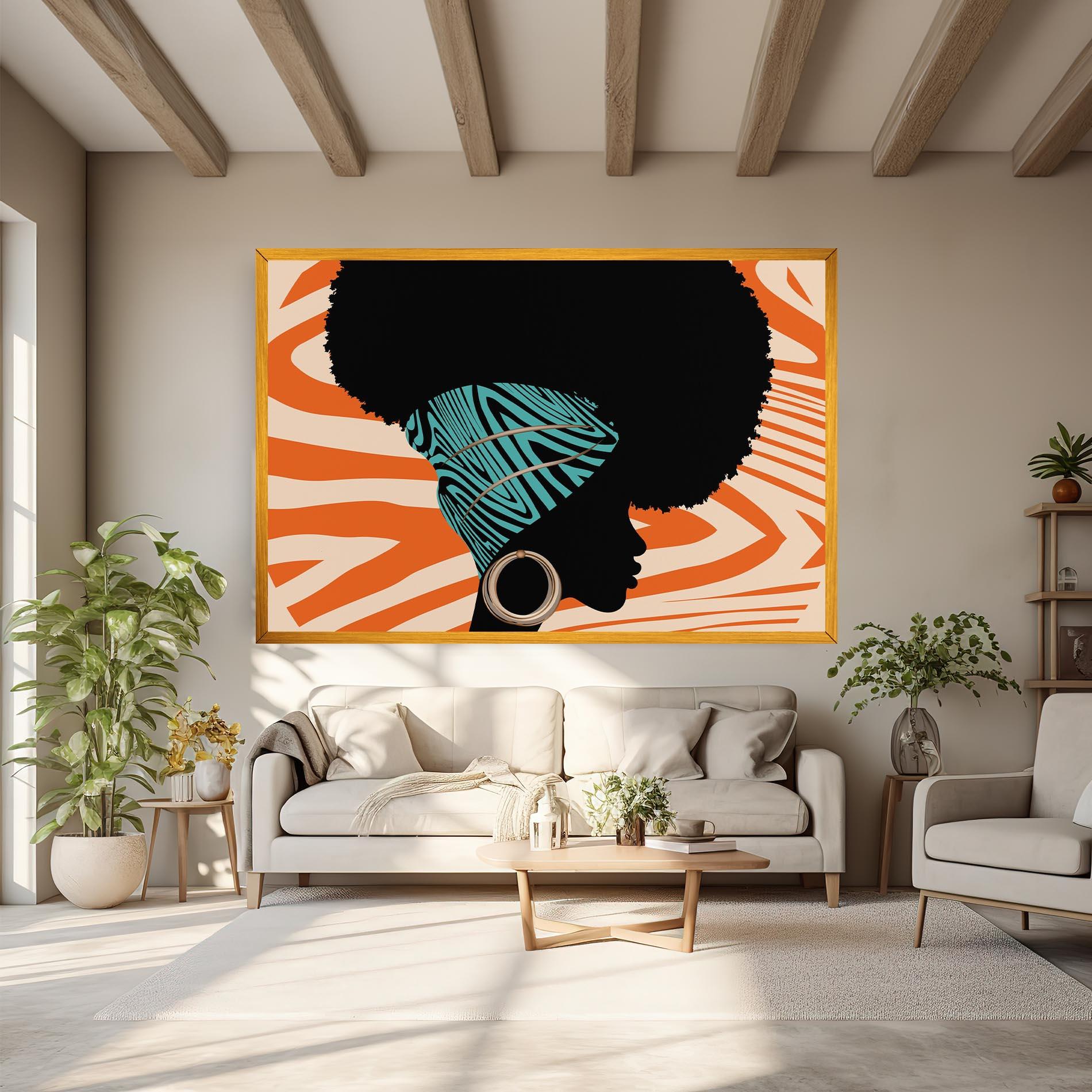 Tablou Canvas African Bandana mockup 6