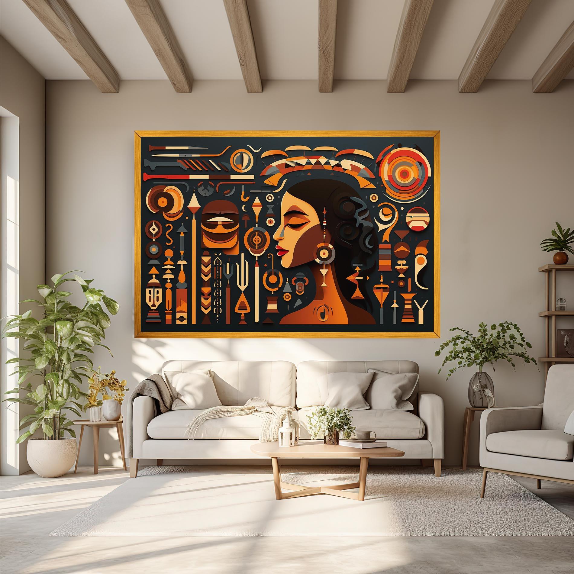 Tablou Canvas Old Cultural Elements mockup 6