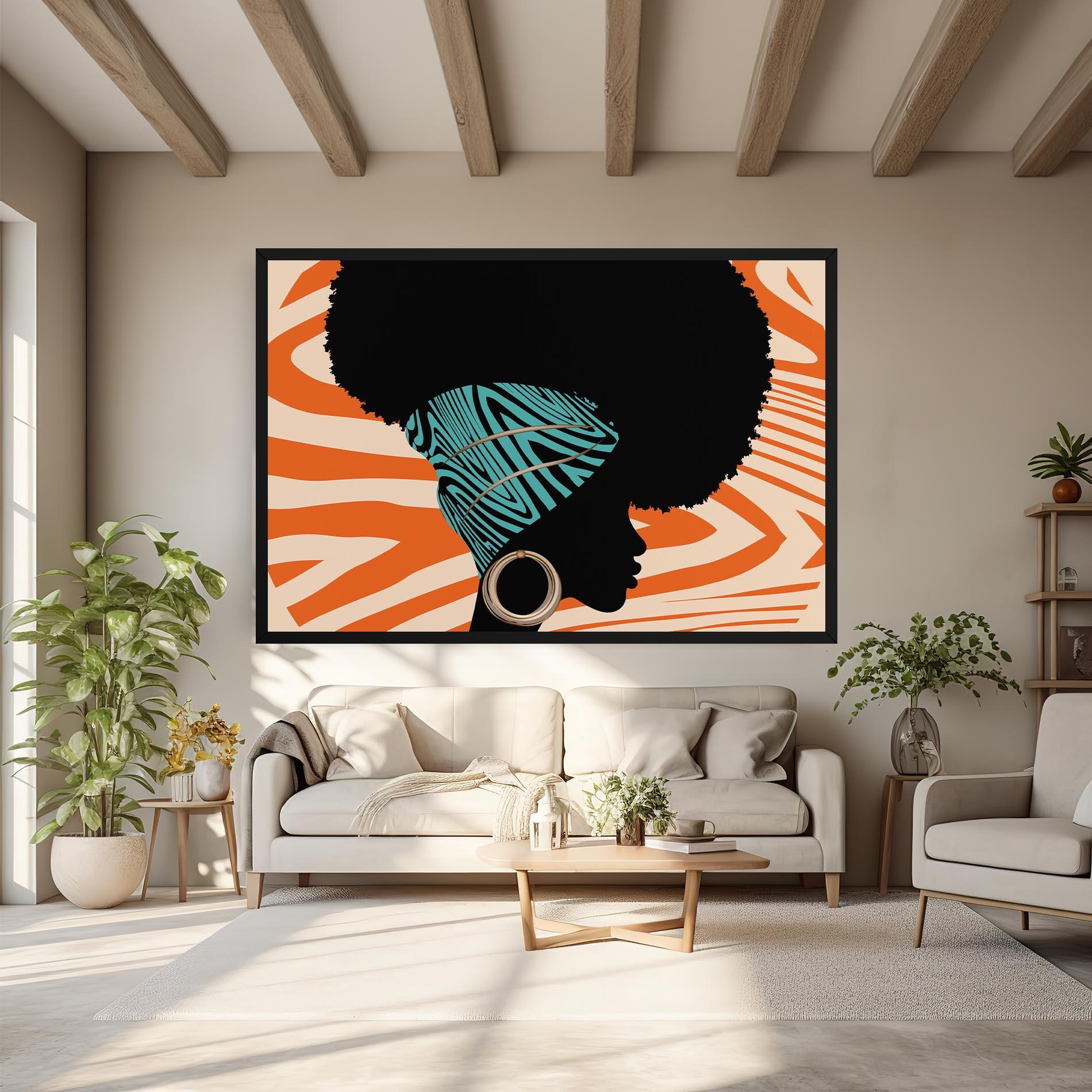 Tablou Canvas African Bandana mockup 6