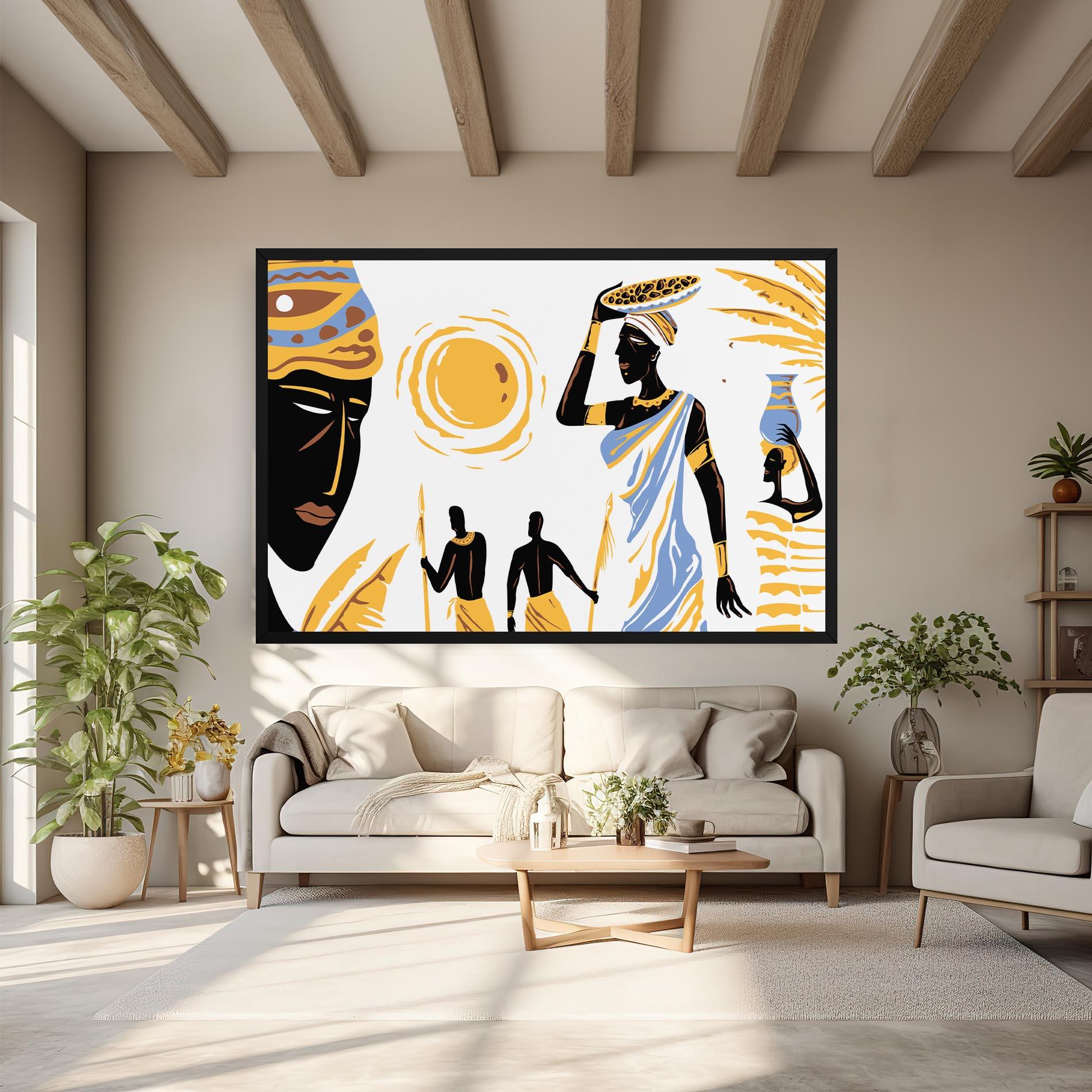 Tablou Canvas African Drawing mockup 6