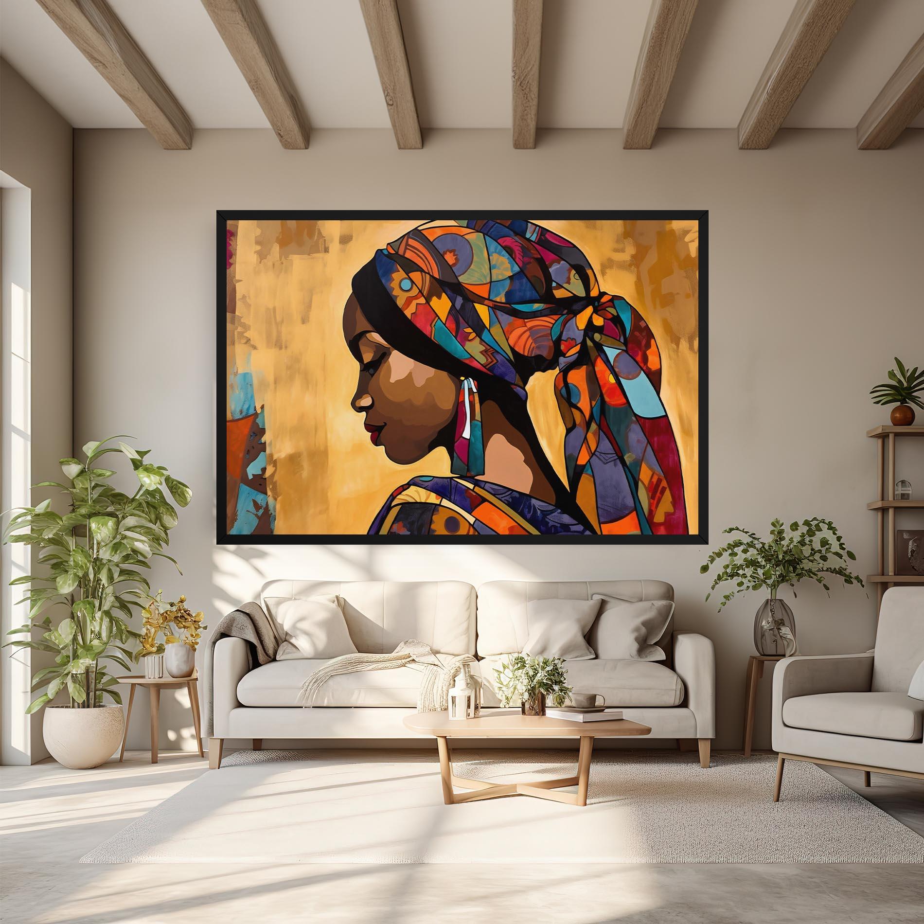 Tablou Canvas Headscarf Pretty Woman mockup 6