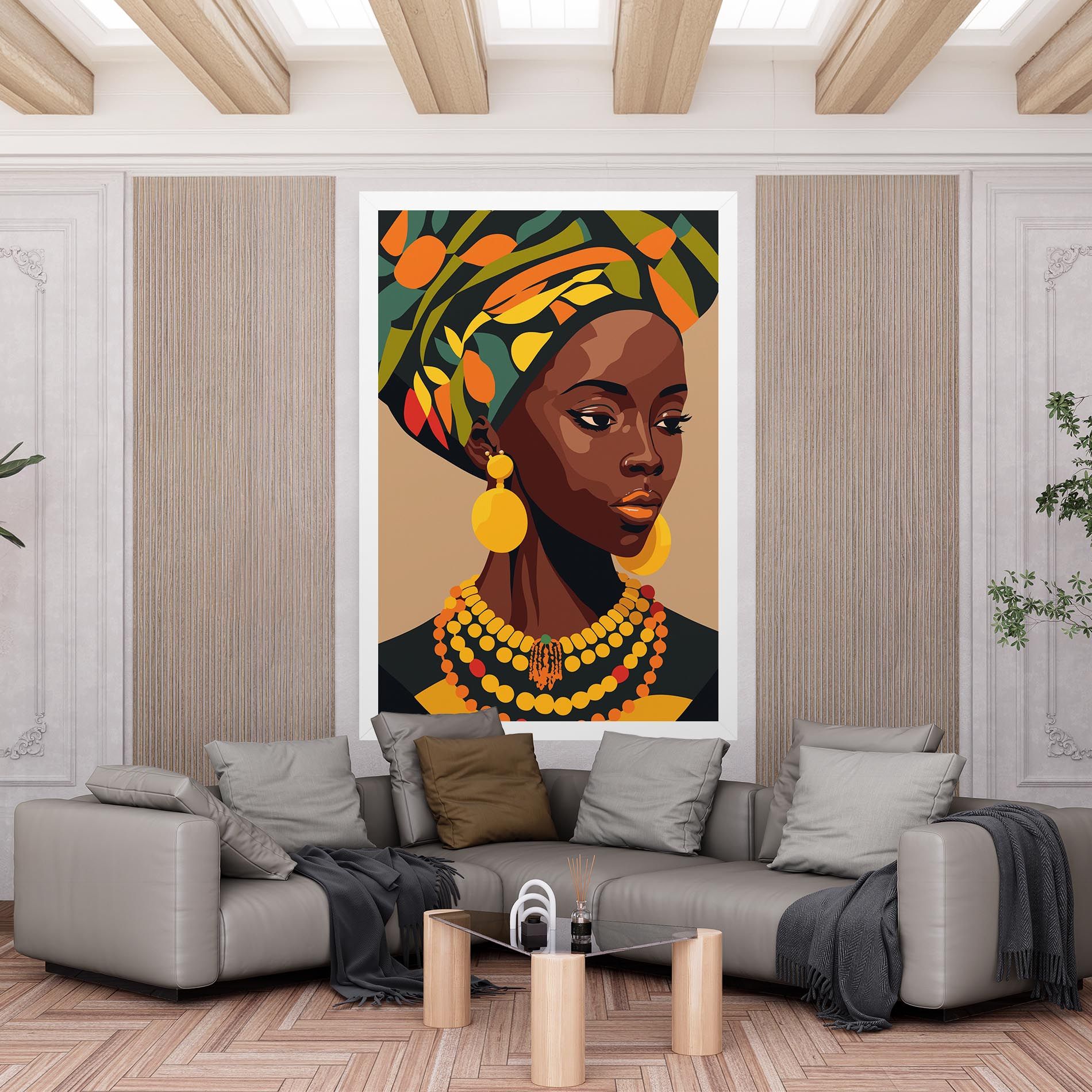 African Earrings mockup 6