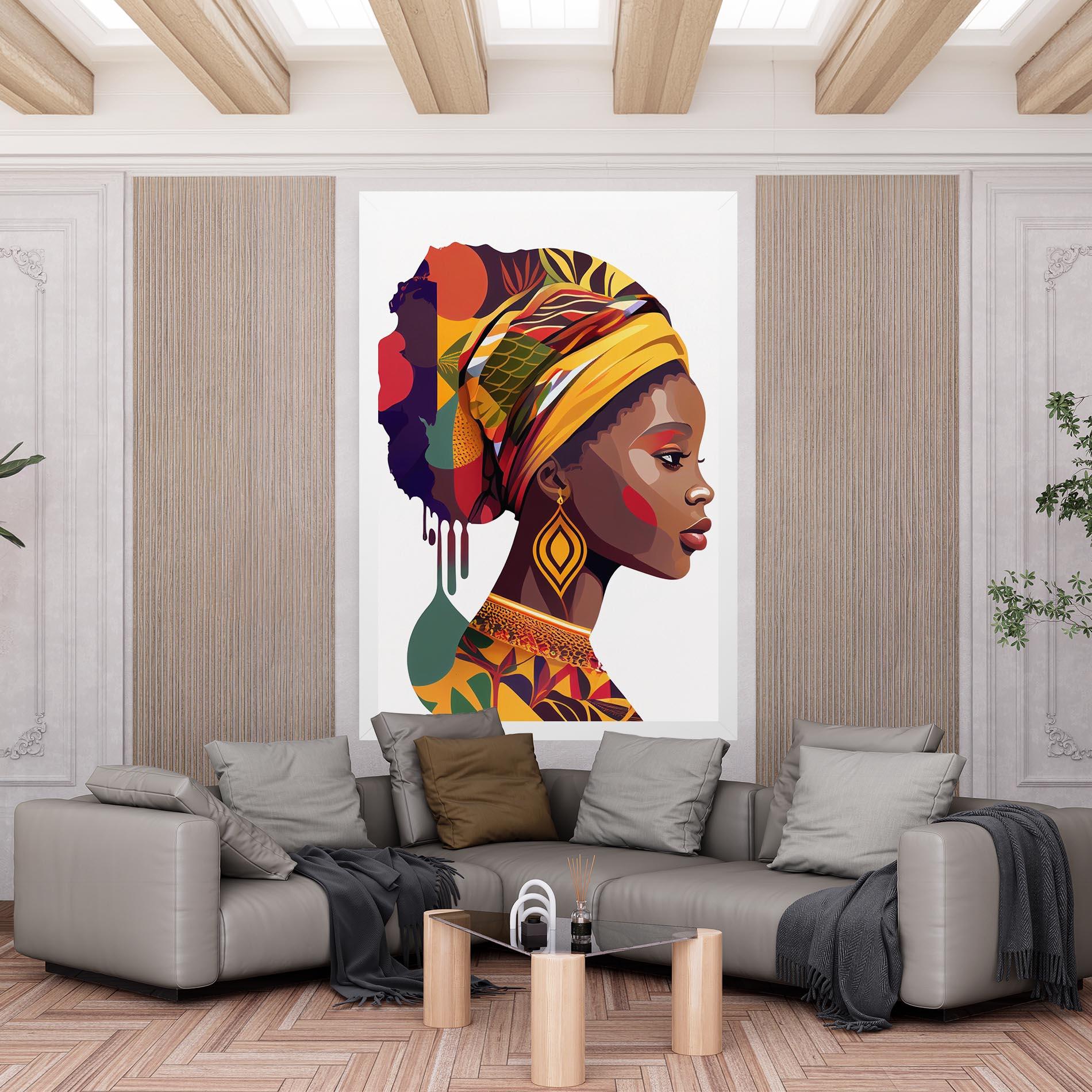 Tablou Canvas Colorful African mockup 6
