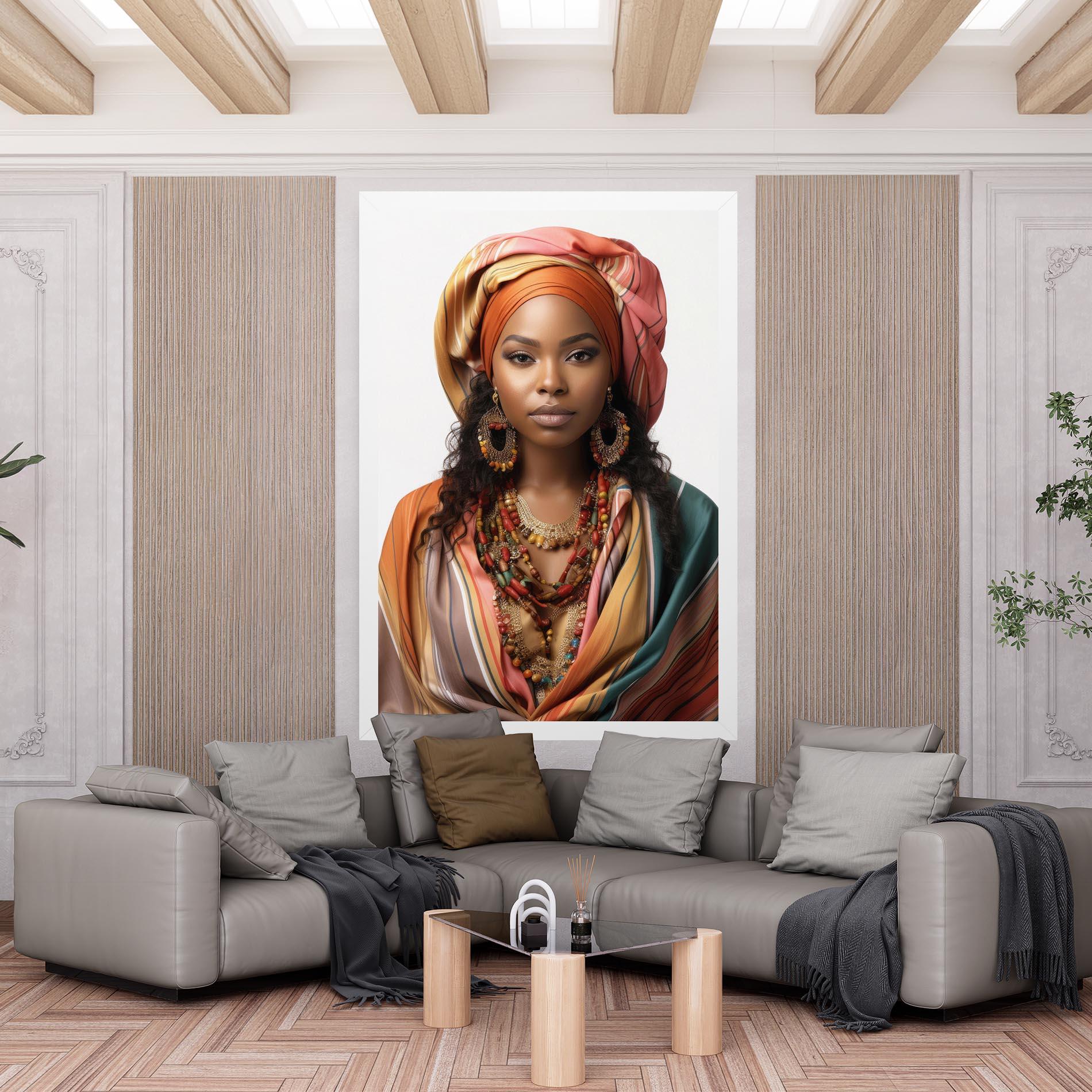 Tablou Canvas East African Woman mockup 6