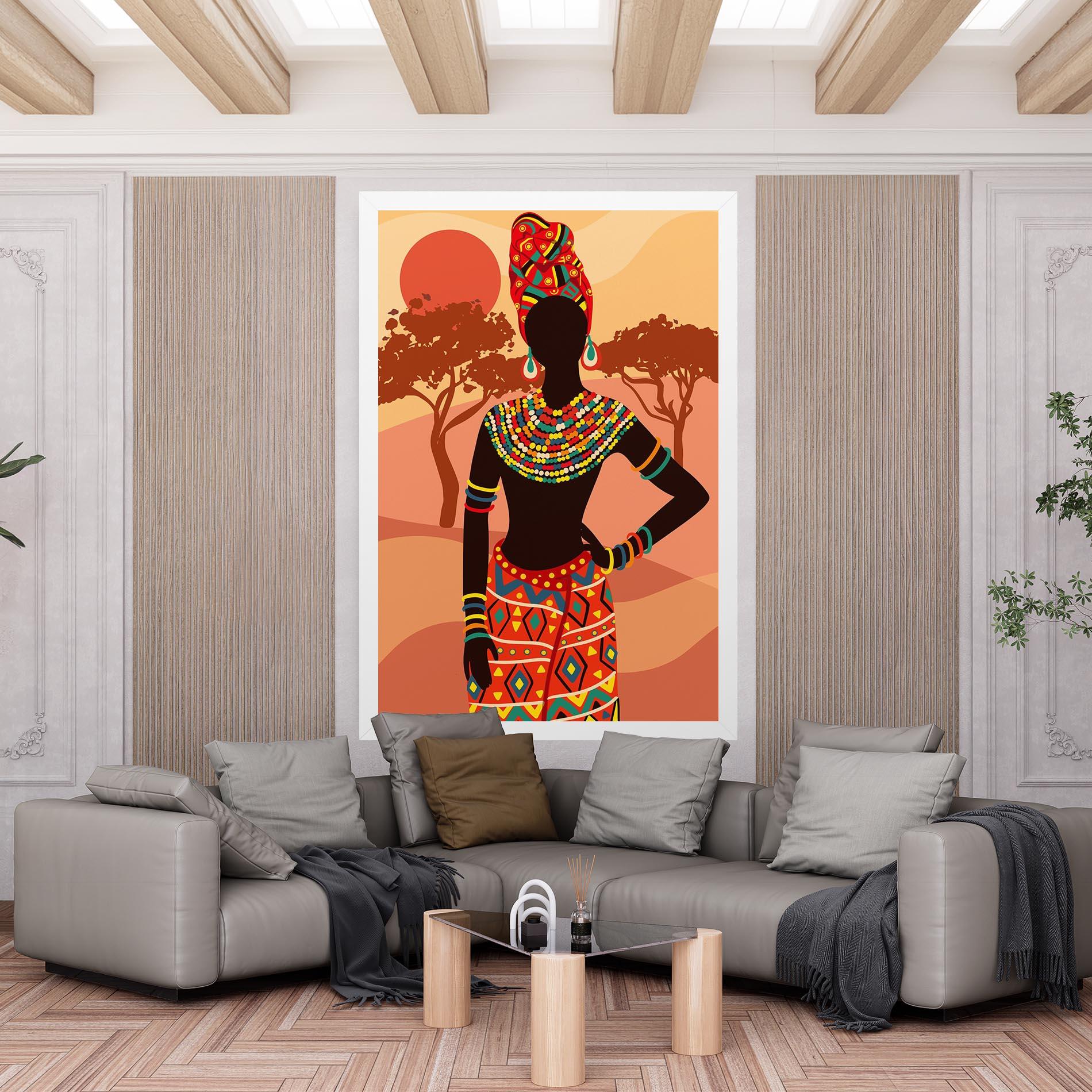 Tablou Canvas Ethnic African Color mockup 6