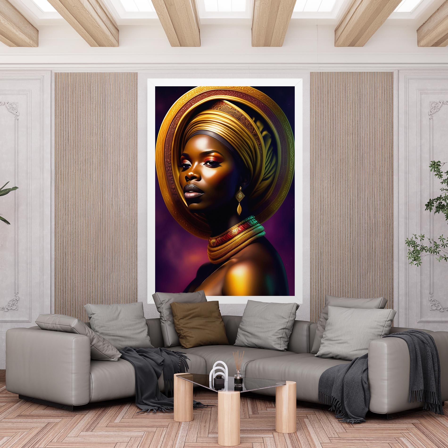 Tablou Canvas Golden Crown Woman mockup 6