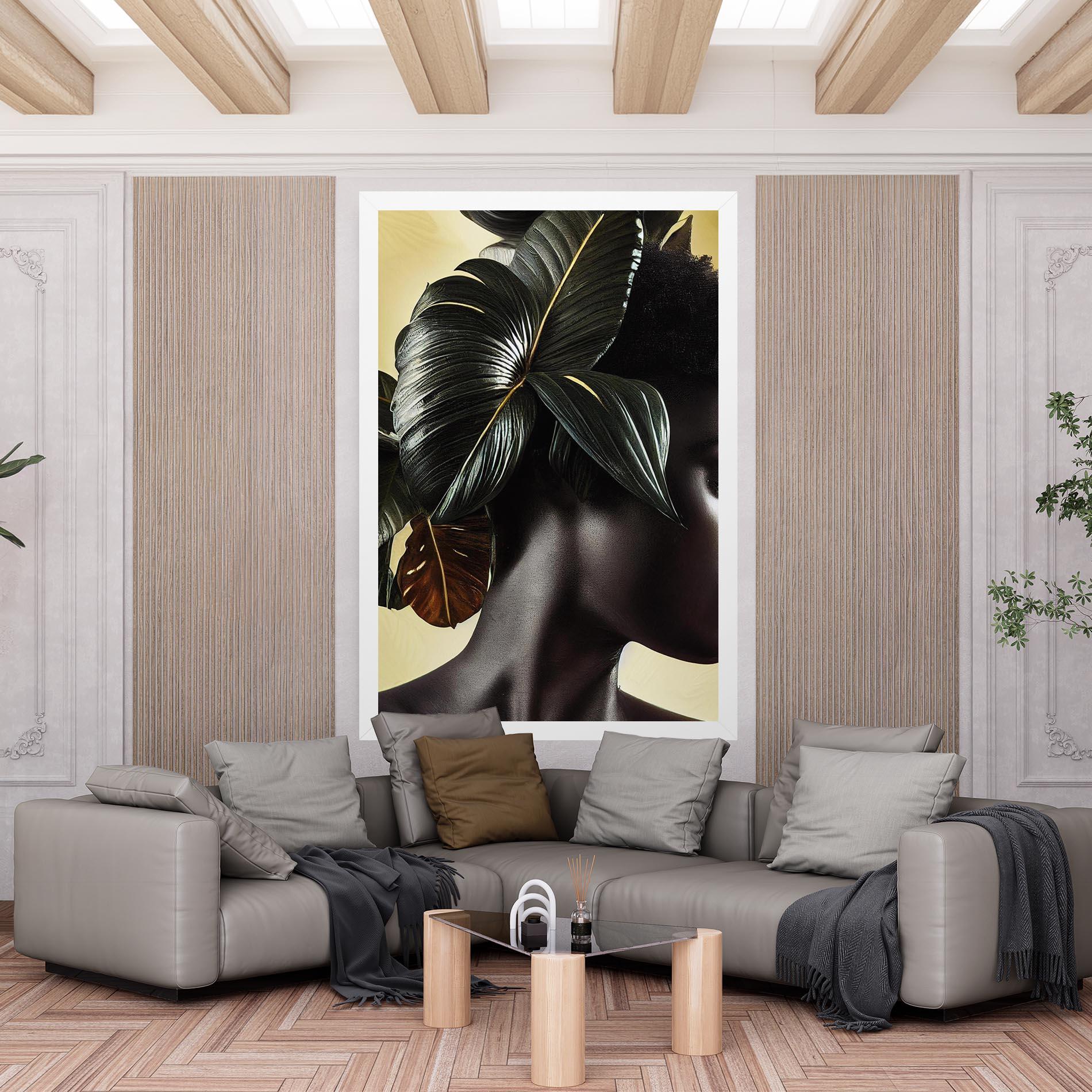 Tablou Canvas Leaf Woman mockup 6
