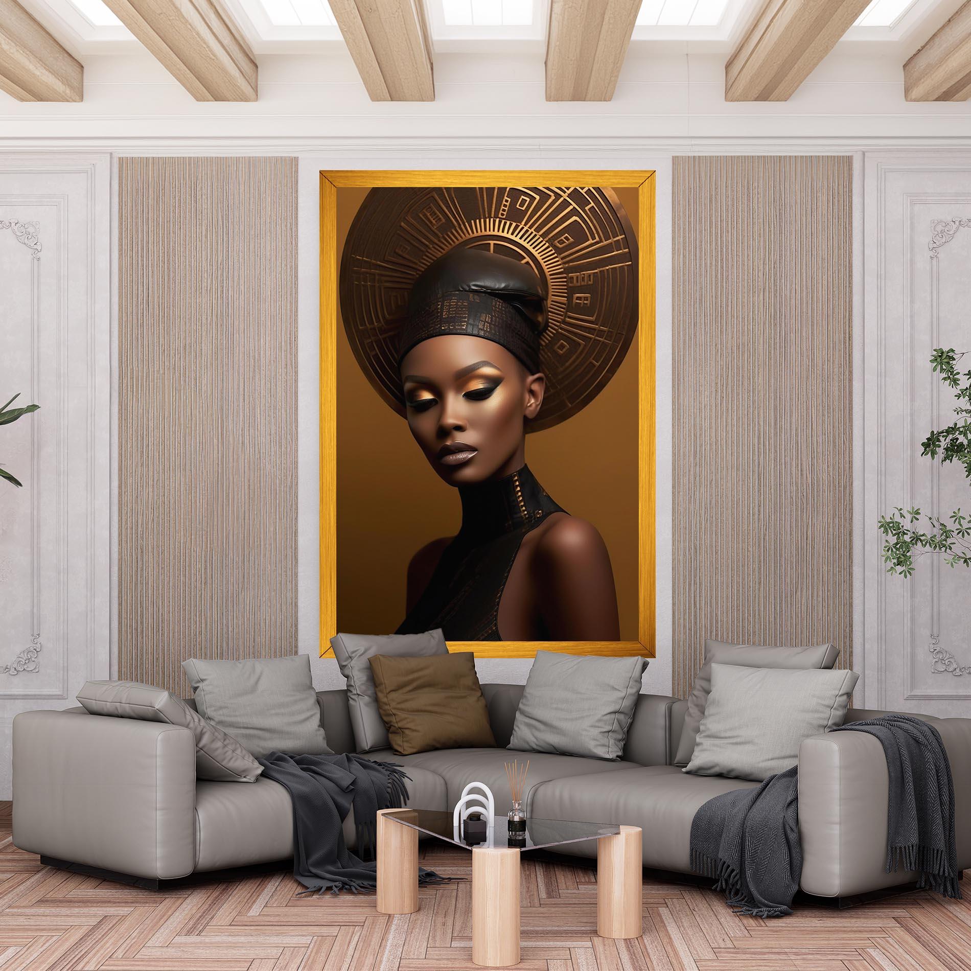 Tablou Canvas African Abstract Art mockup 6