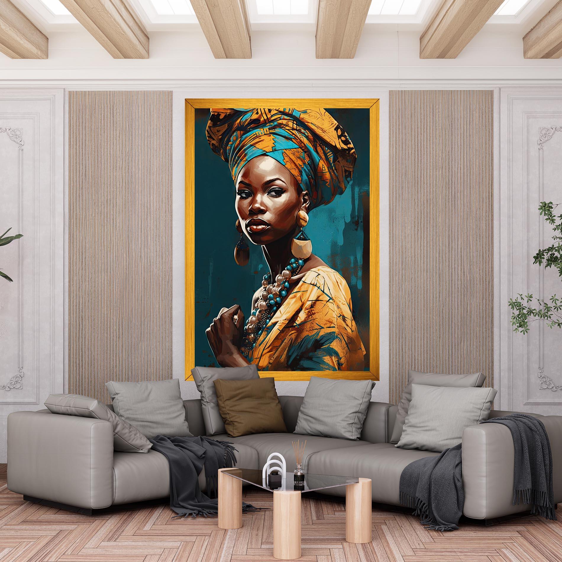 Tablou Canvas Azure Chic Woman mockup 6