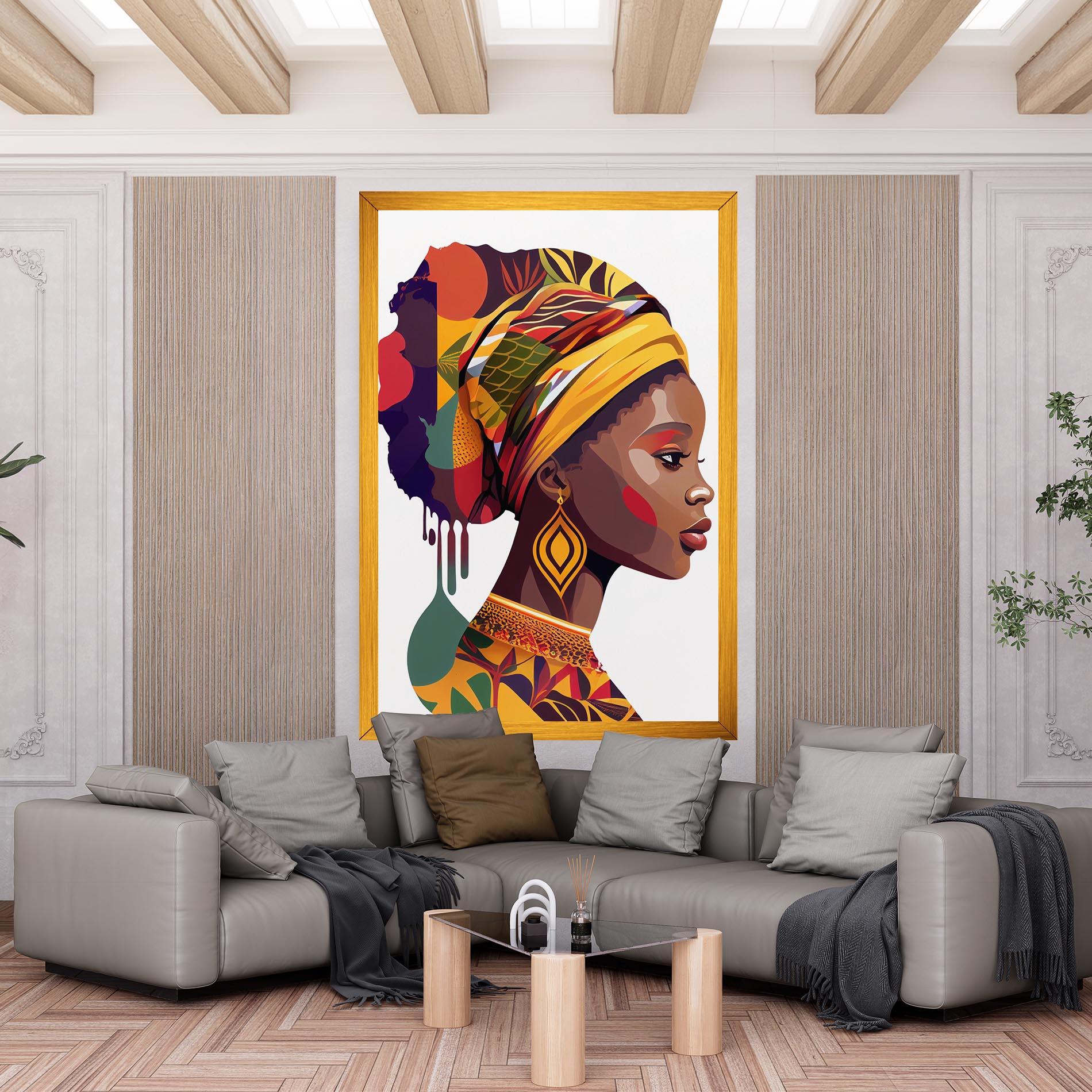 Tablou Canvas Colorful African mockup 6
