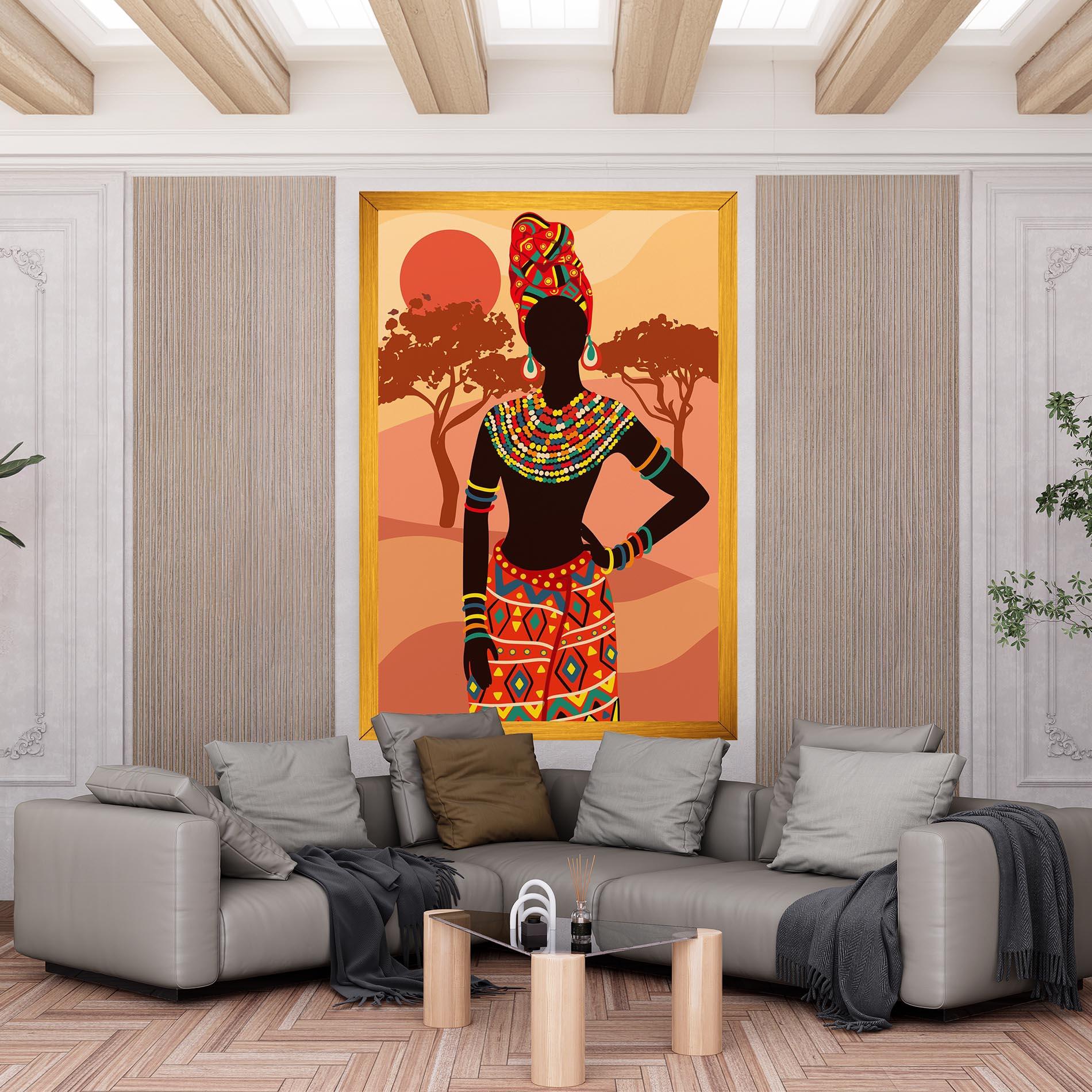 Tablou Canvas Ethnic African Color mockup 6