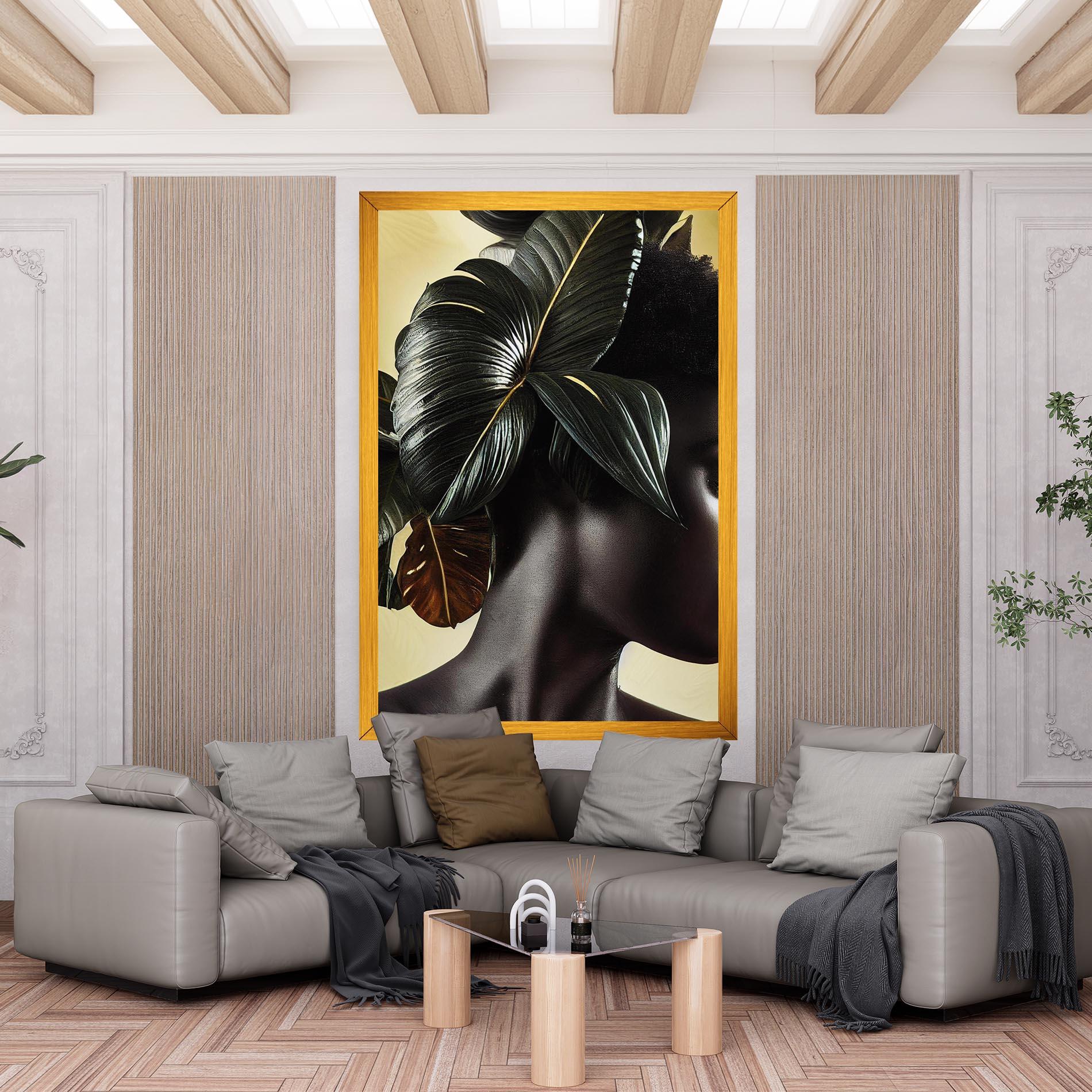 Tablou Canvas Leaf Woman mockup 6