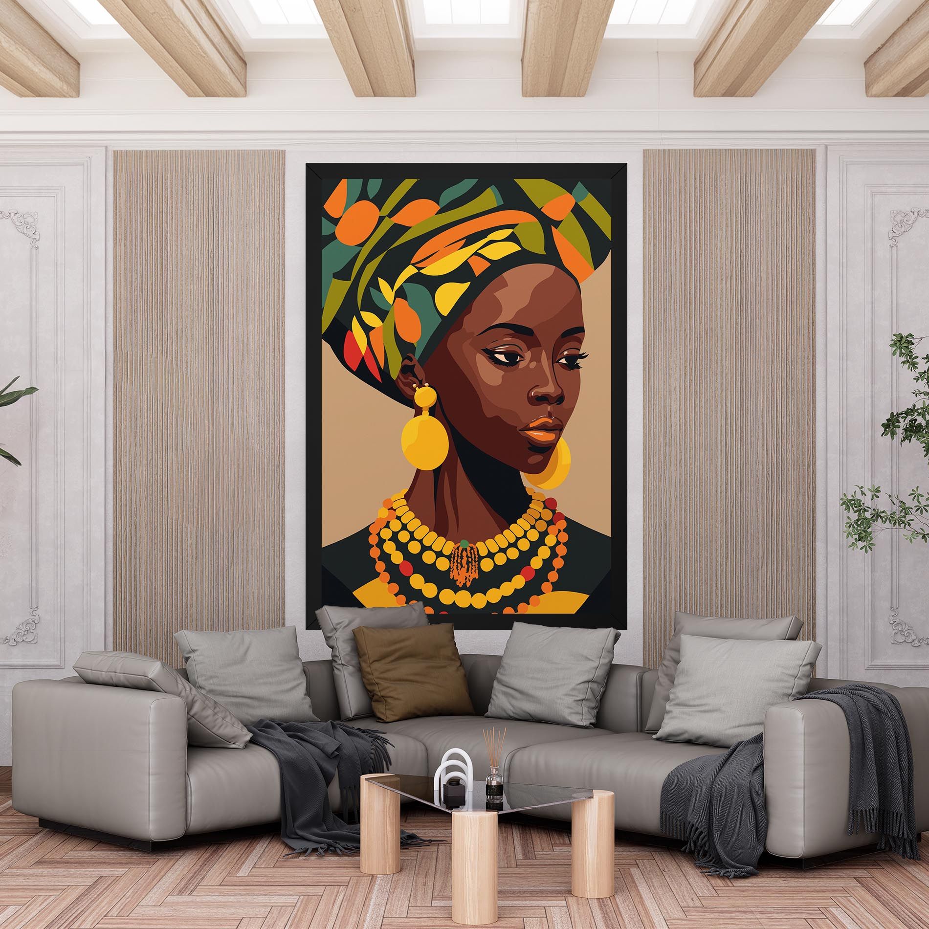 African Earrings mockup 6