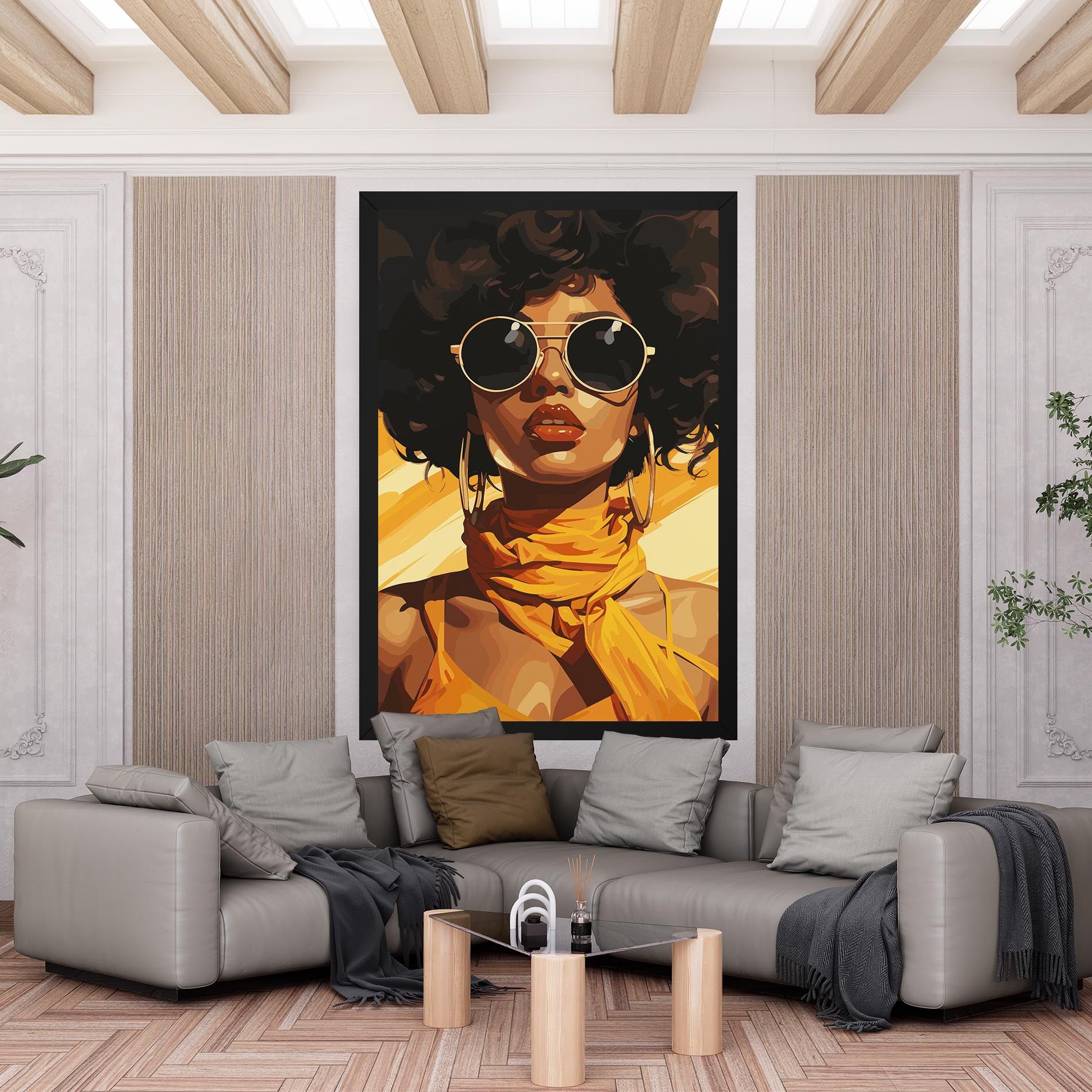 African Yellow Woman mockup 6