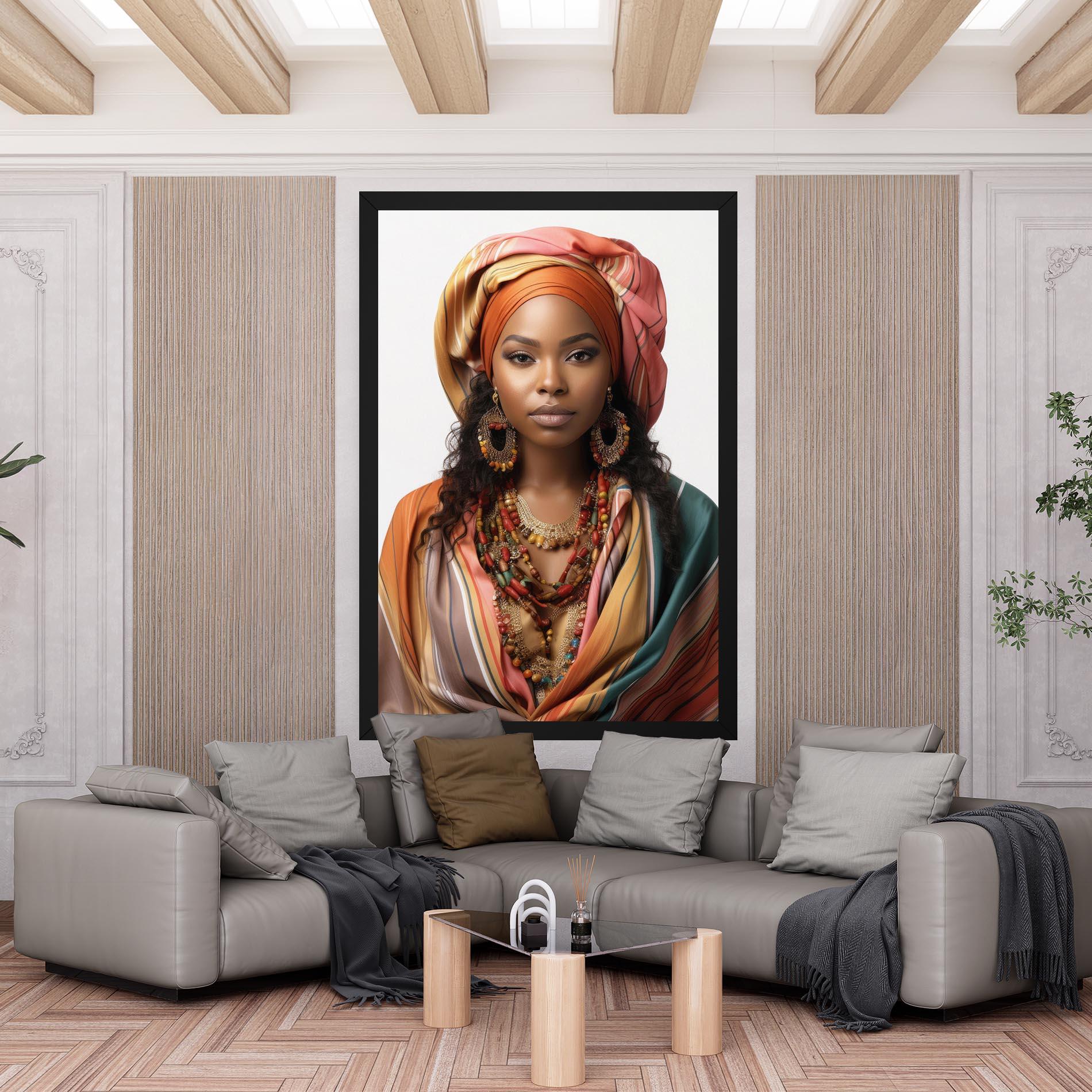 Tablou Canvas East African Woman mockup 6