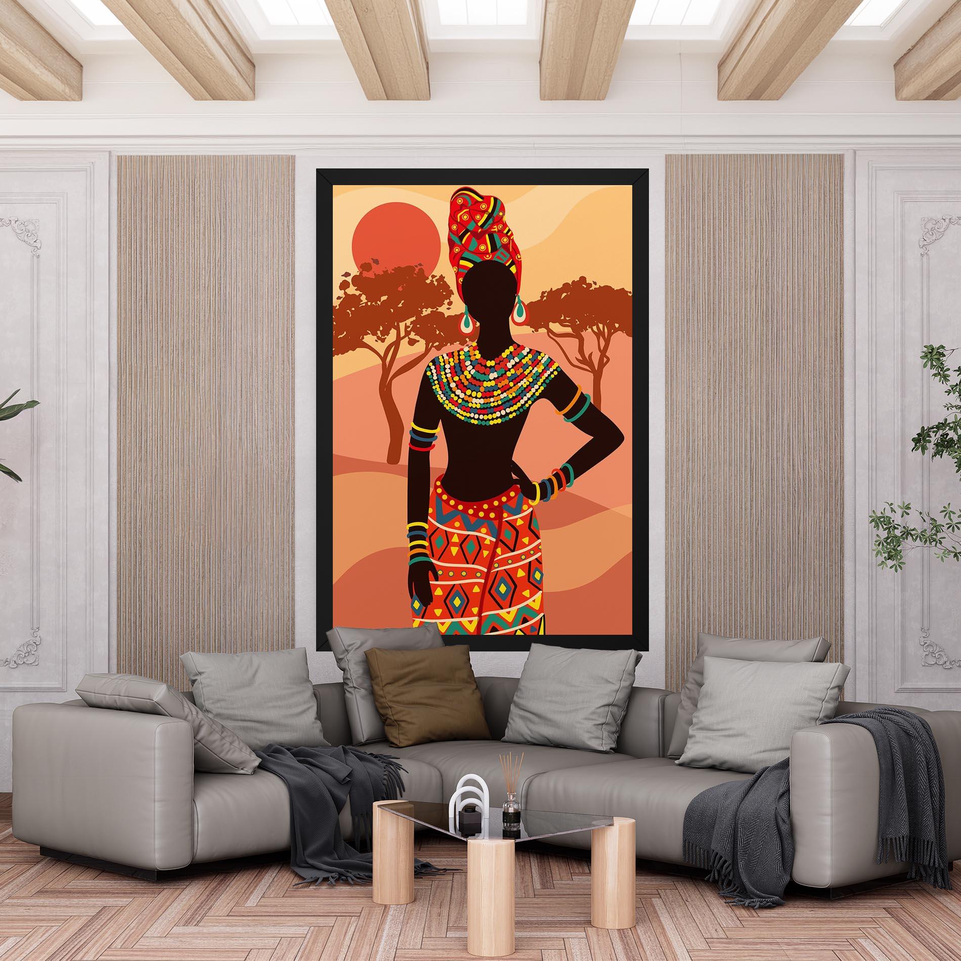 Tablou Canvas Ethnic African Color mockup 6