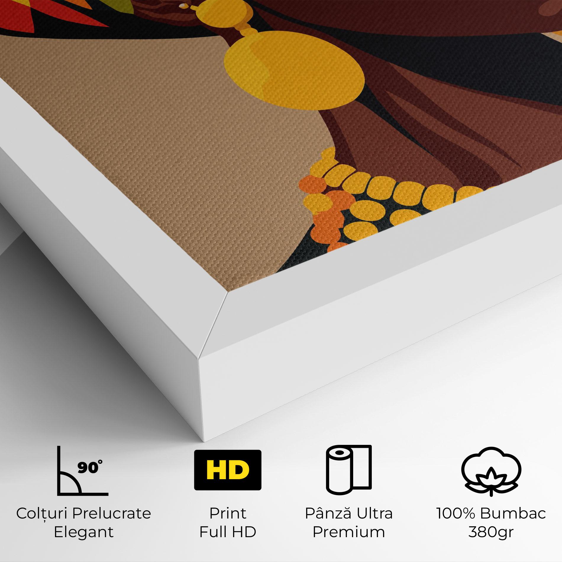 Tablou Canvas African Earrings mockup 4