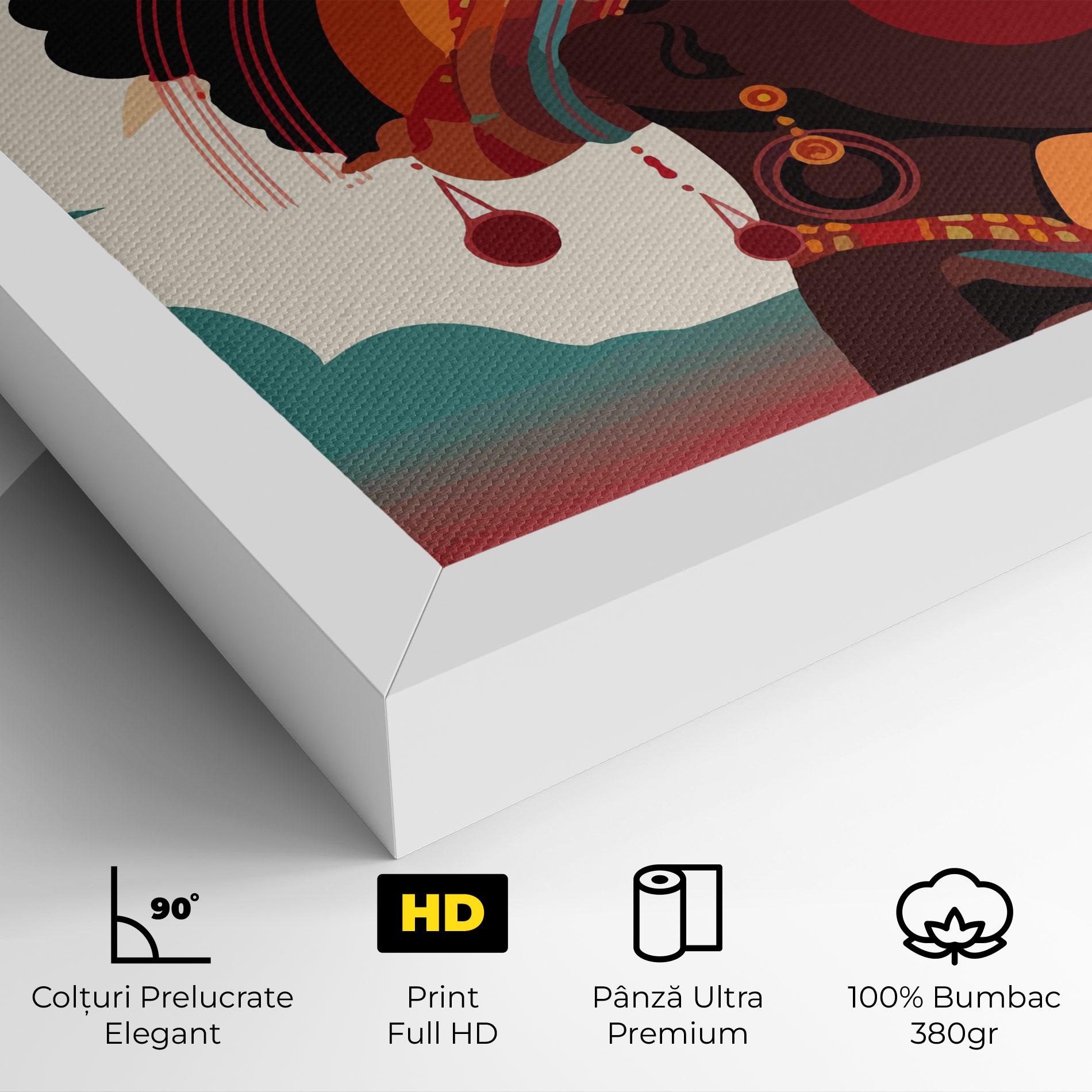 Tablou Canvas African Lady Art mockup 4