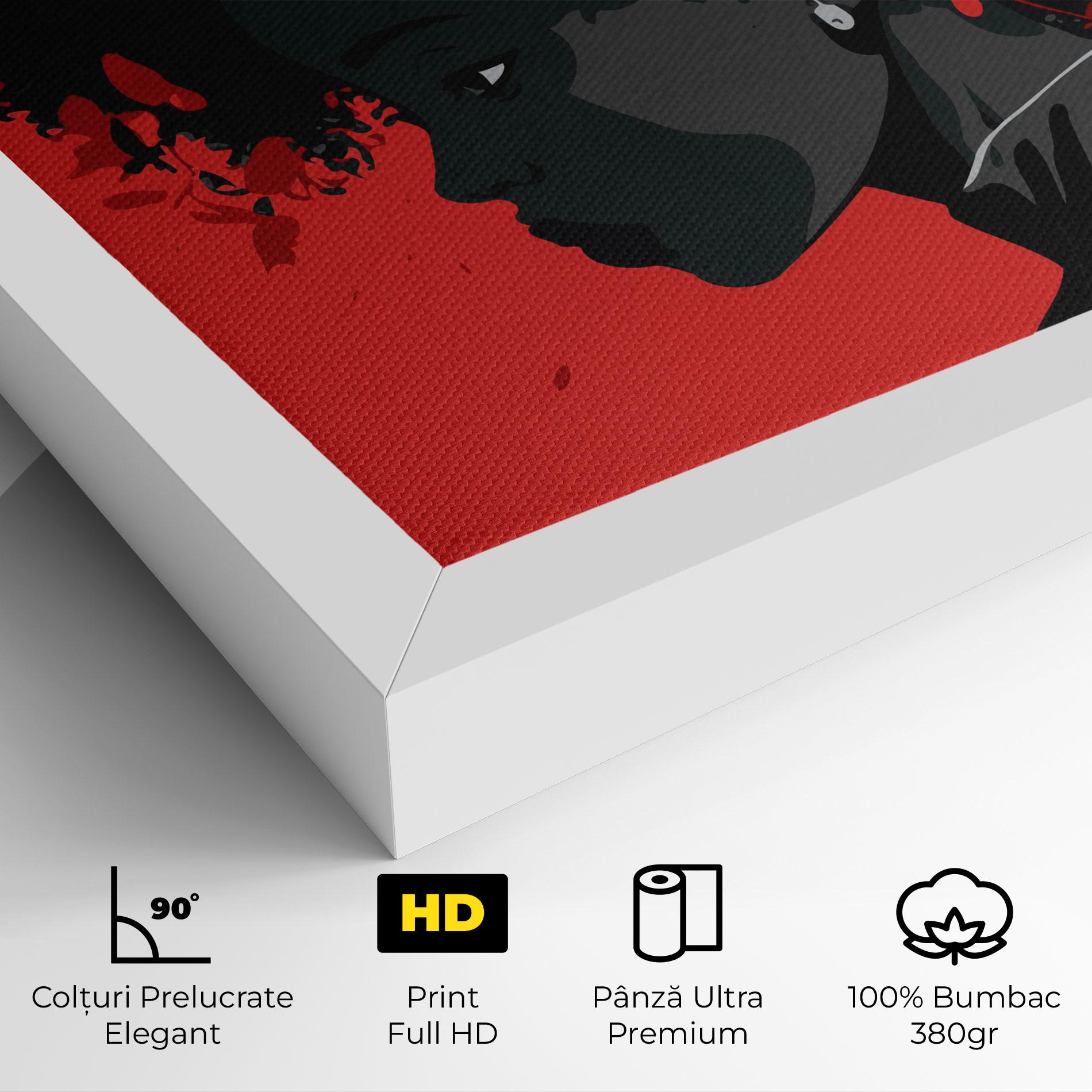 Tablou Canvas African Red Flower mockup 4