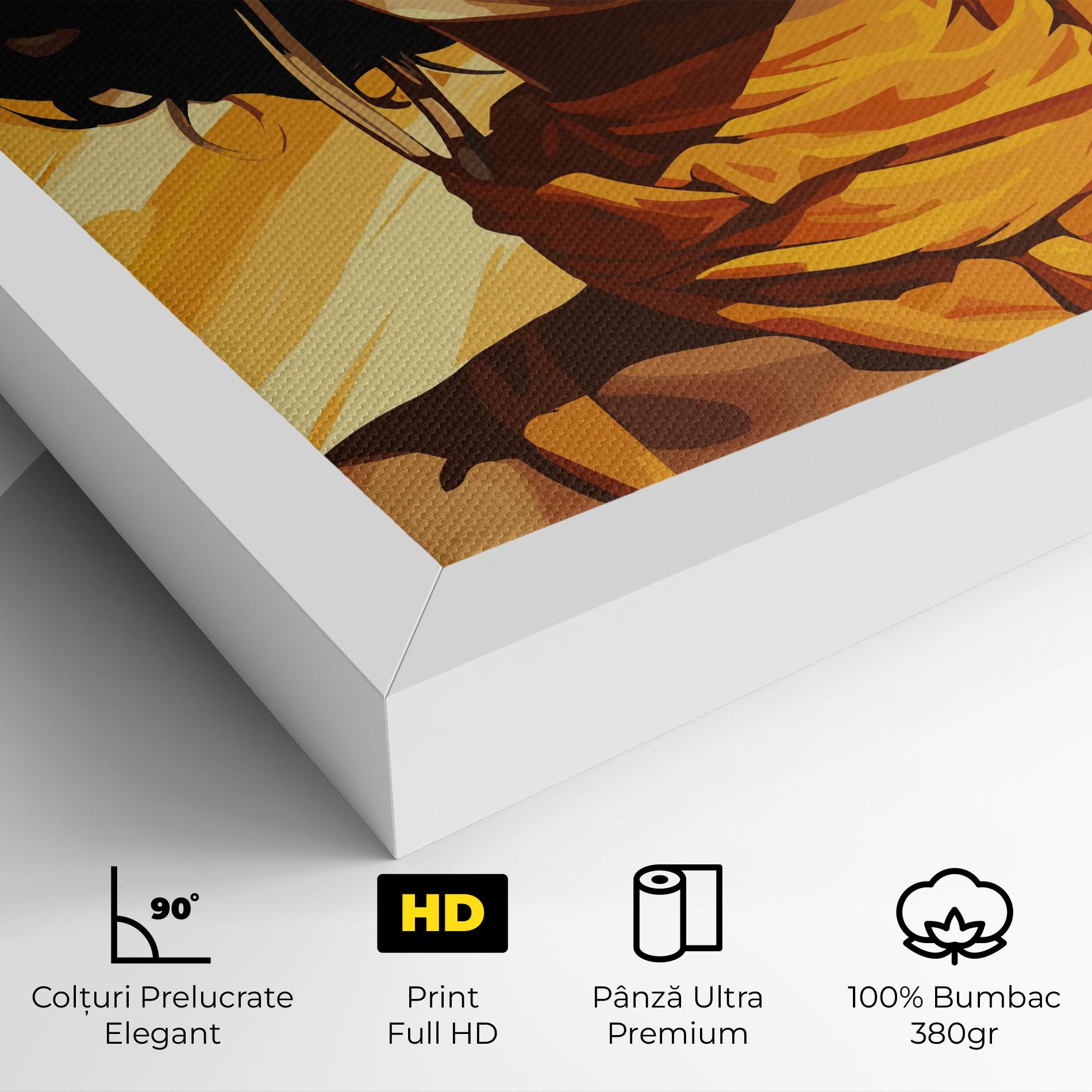 Tablou Canvas African Yellow Woman mockup 4