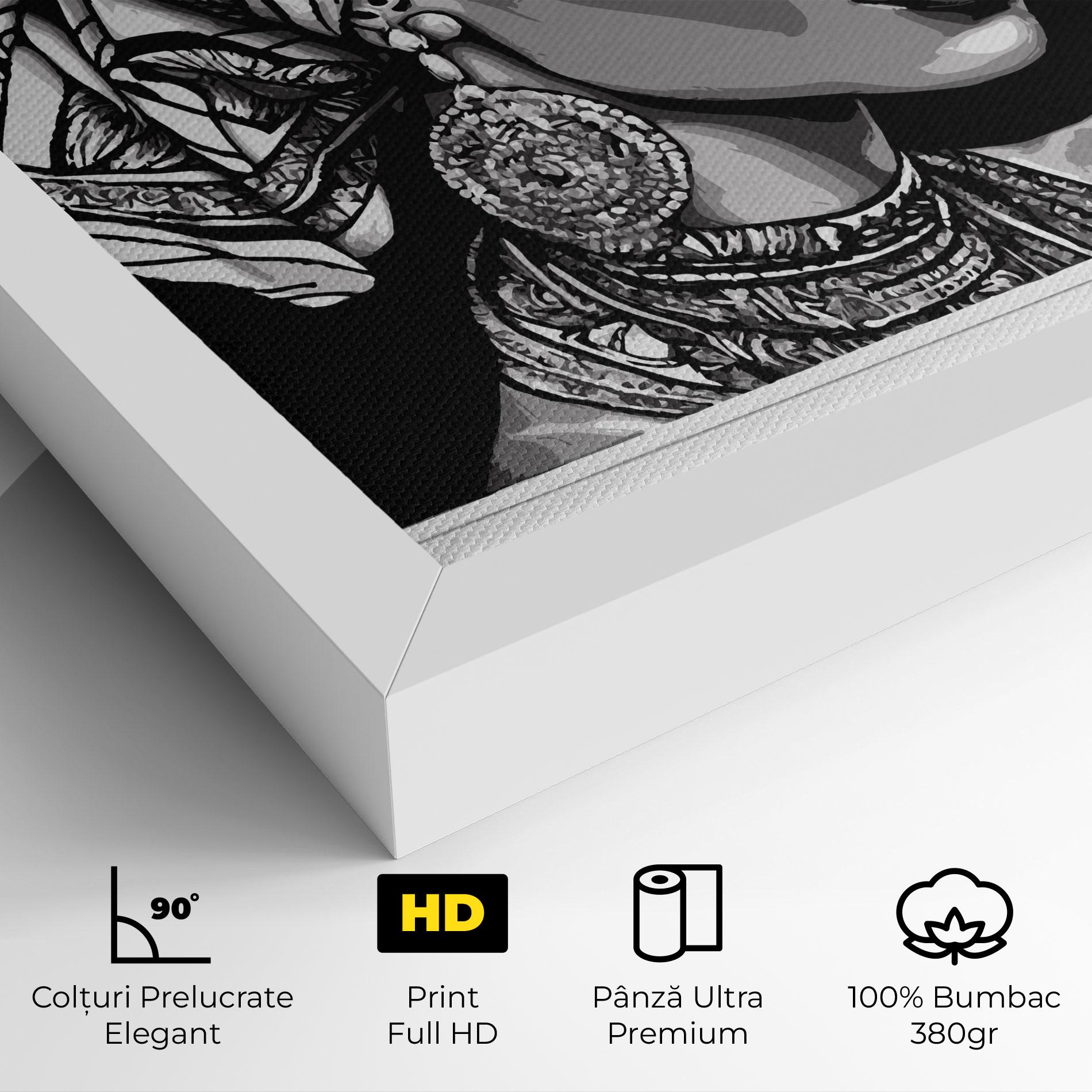 Tablou Canvas Beautiful African Lady mockup 4