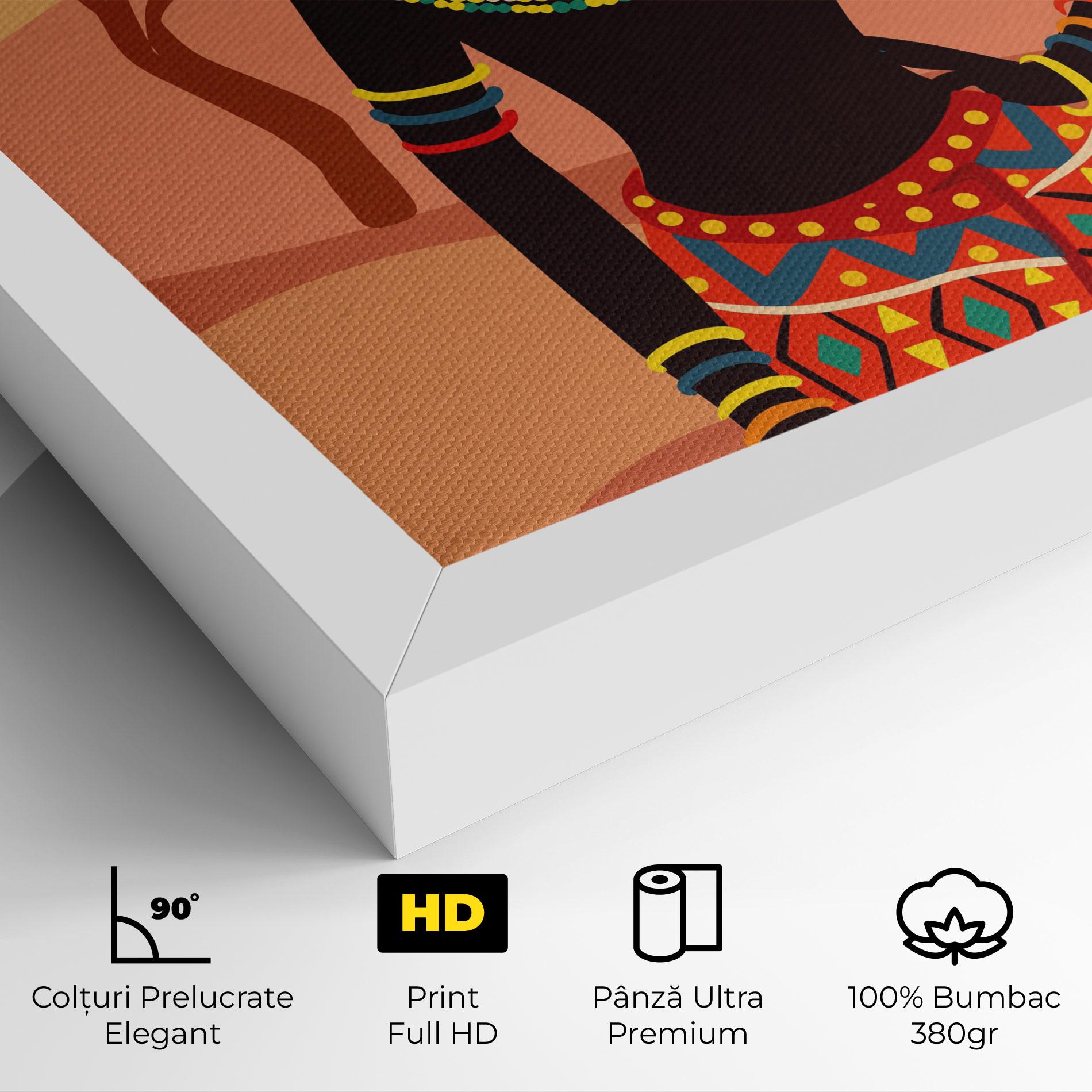 Tablou Canvas Ethnic African Color mockup 4