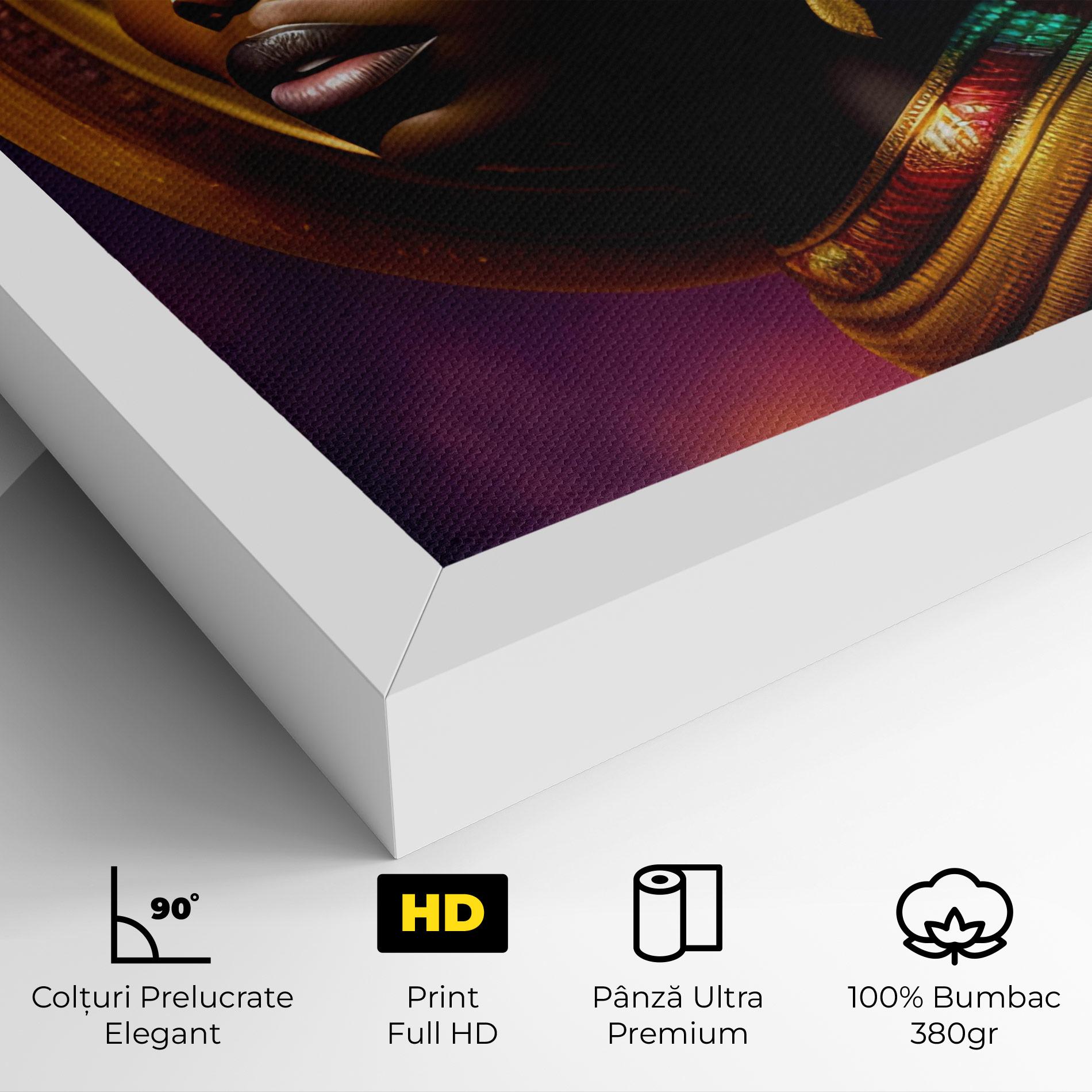 Tablou Canvas Golden Crown Woman mockup 4