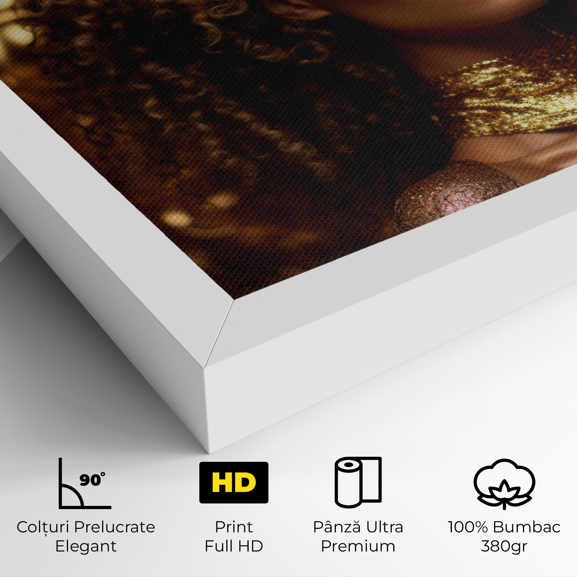 Tablou Canvas Radiant Bronze Goddess mockup 4