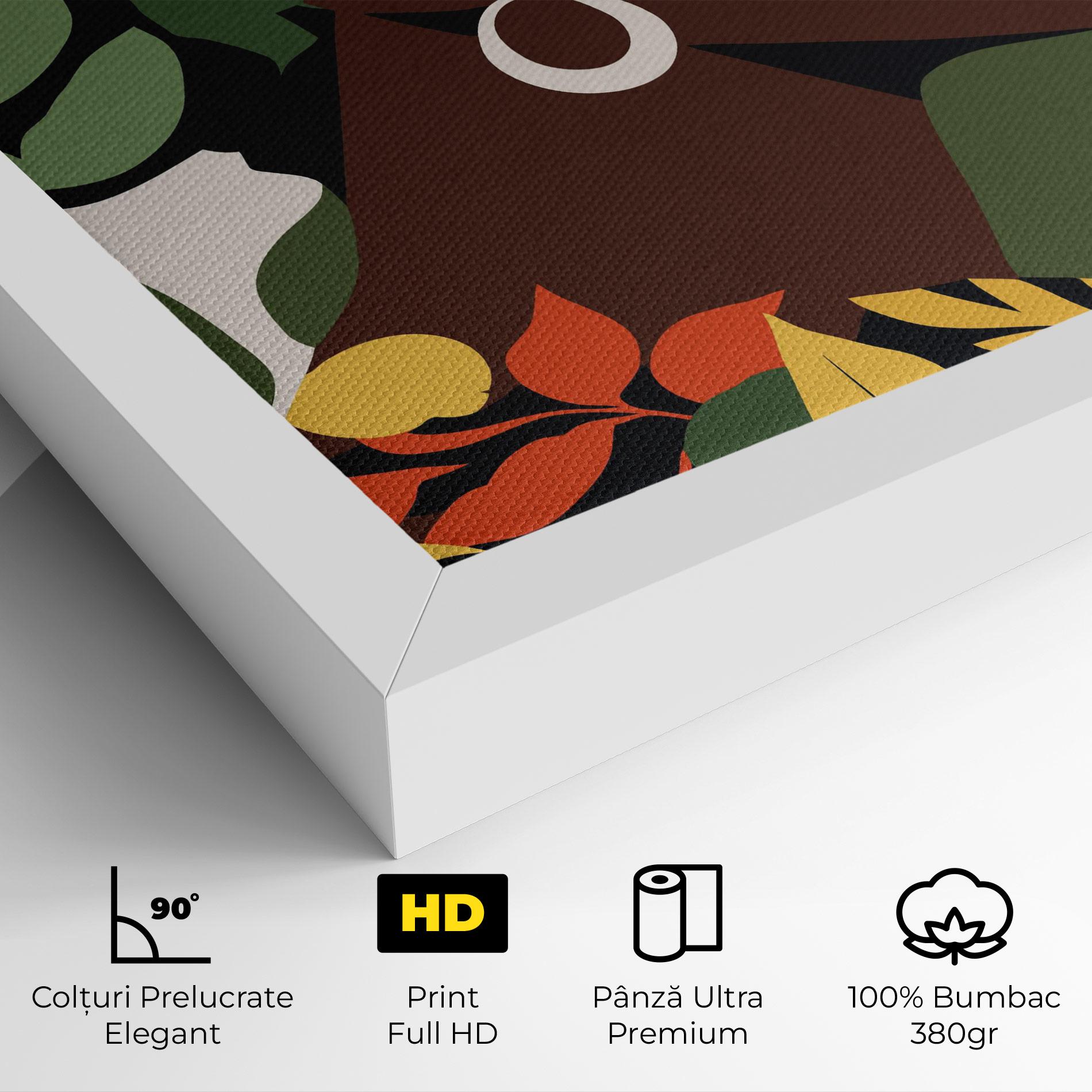 Tablou Canvas Yellow Leaf Africa mockup 4