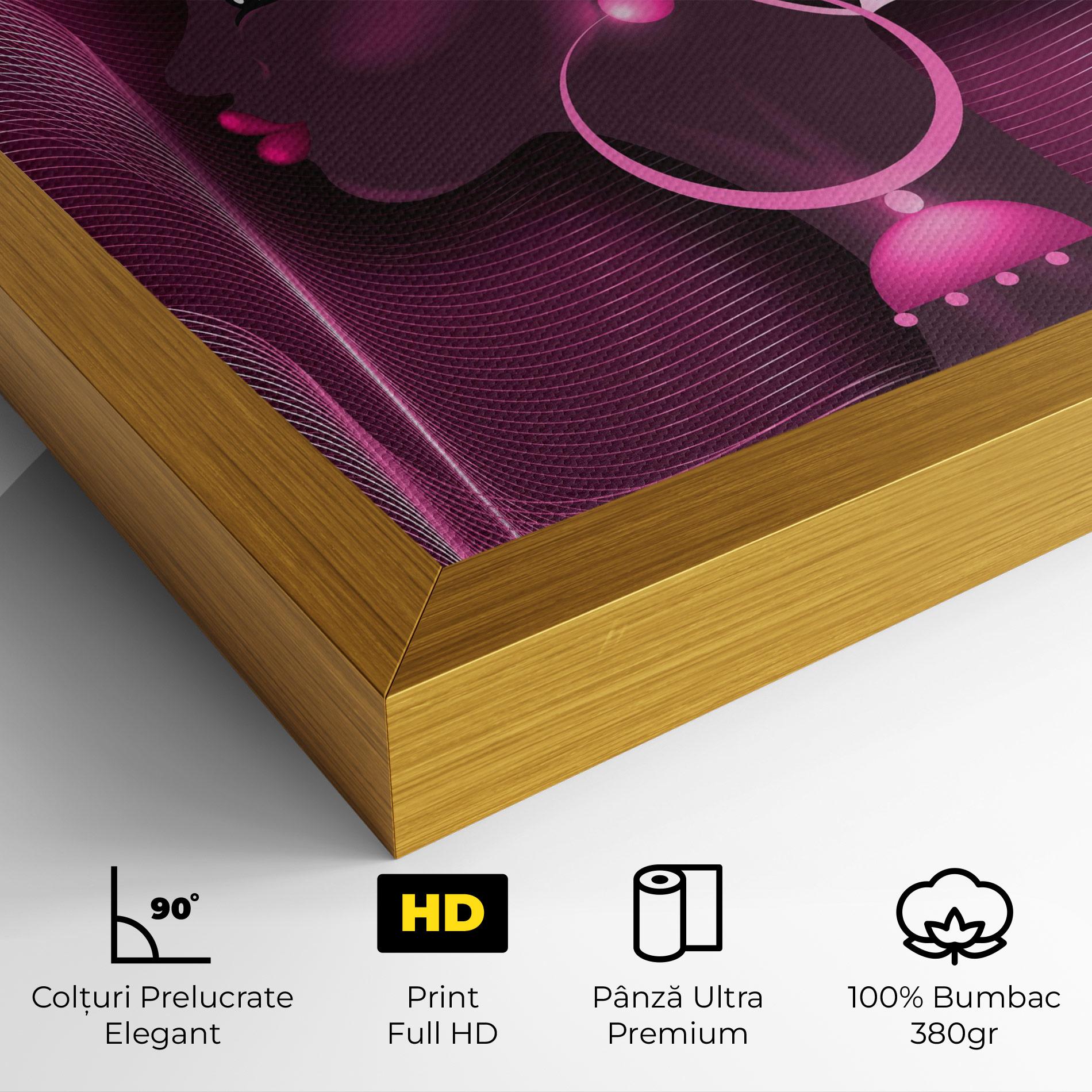 Tablou Canvas African Pink Woman mockup 4